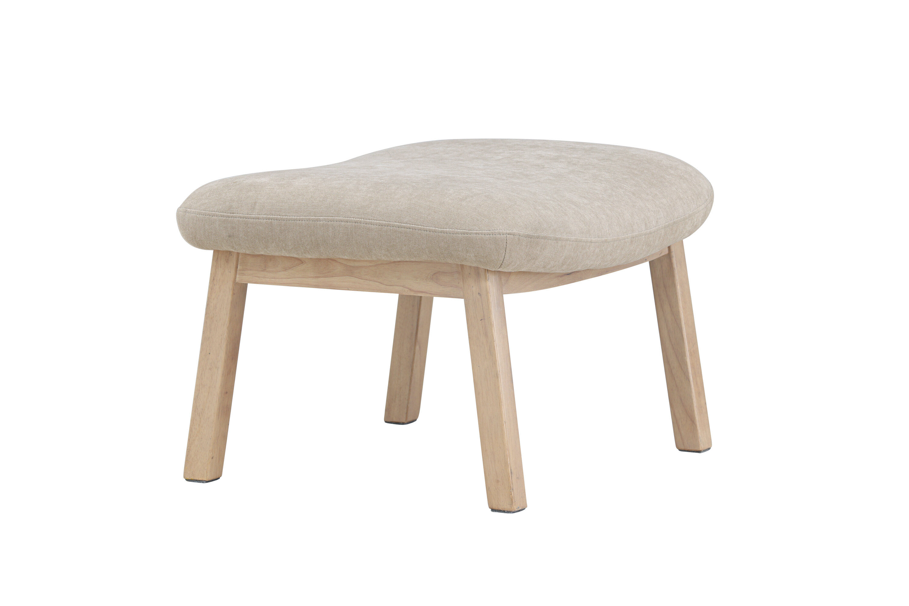 Rile Ottoman White Beige