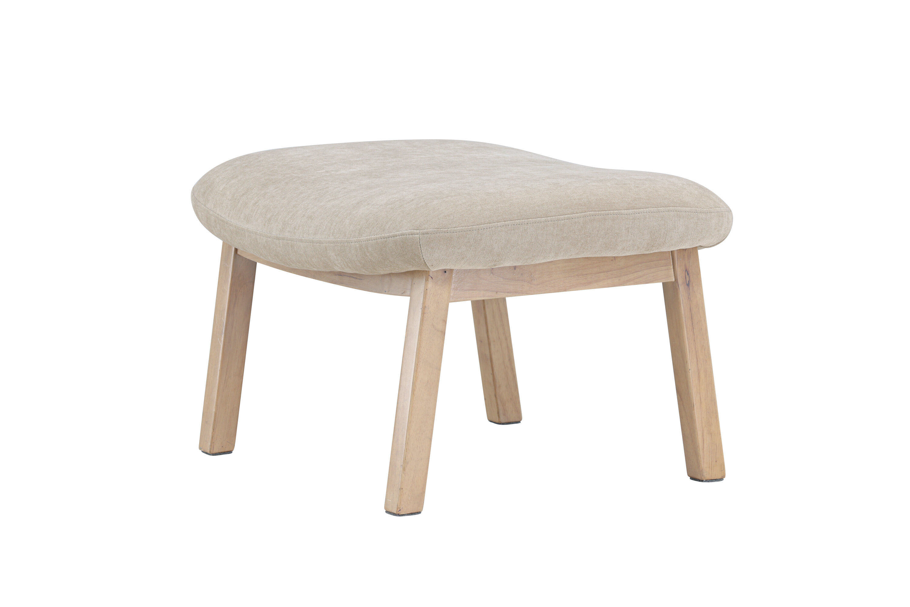 Rile Ottoman Weiß Beige