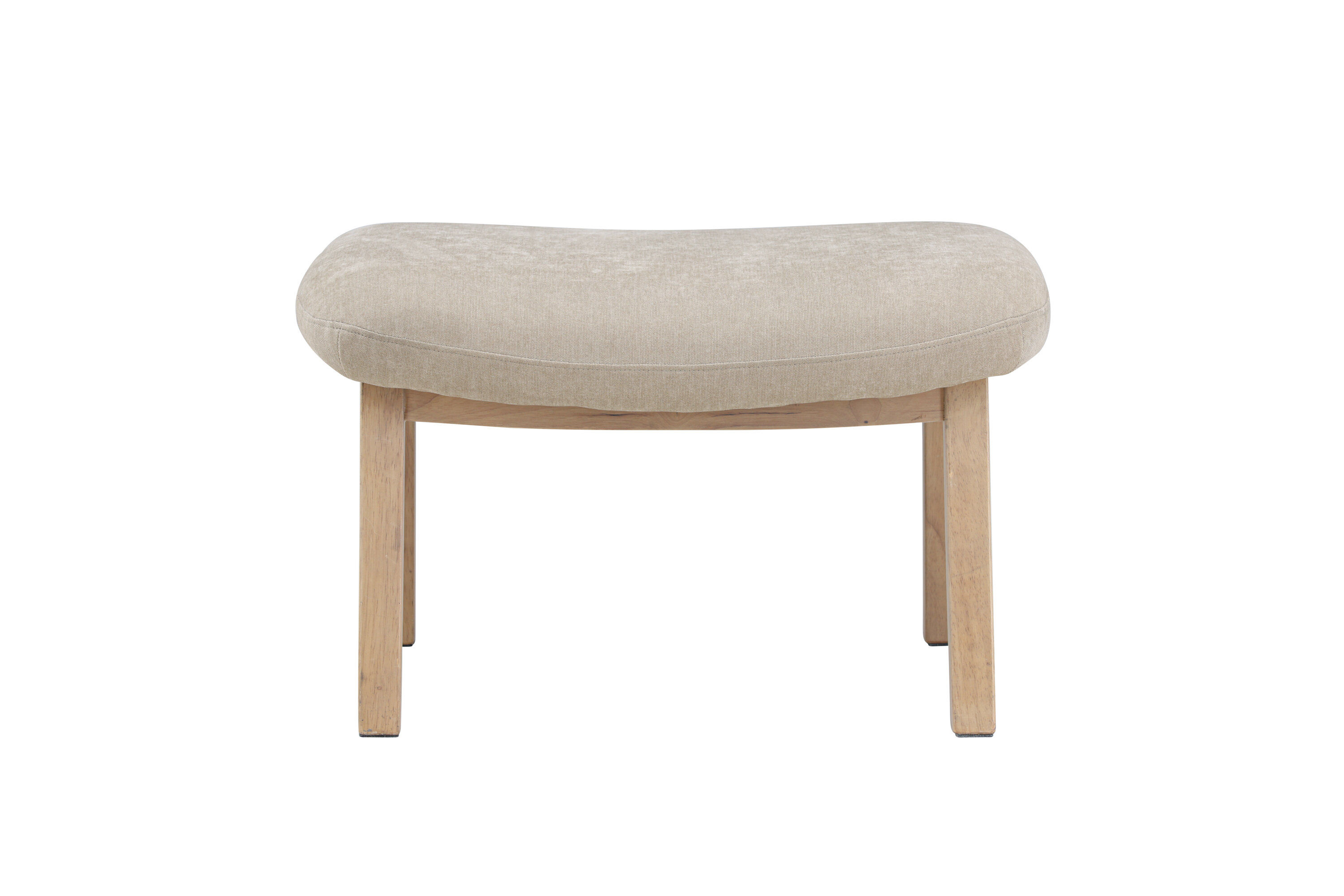 Rile Ottoman White Beige