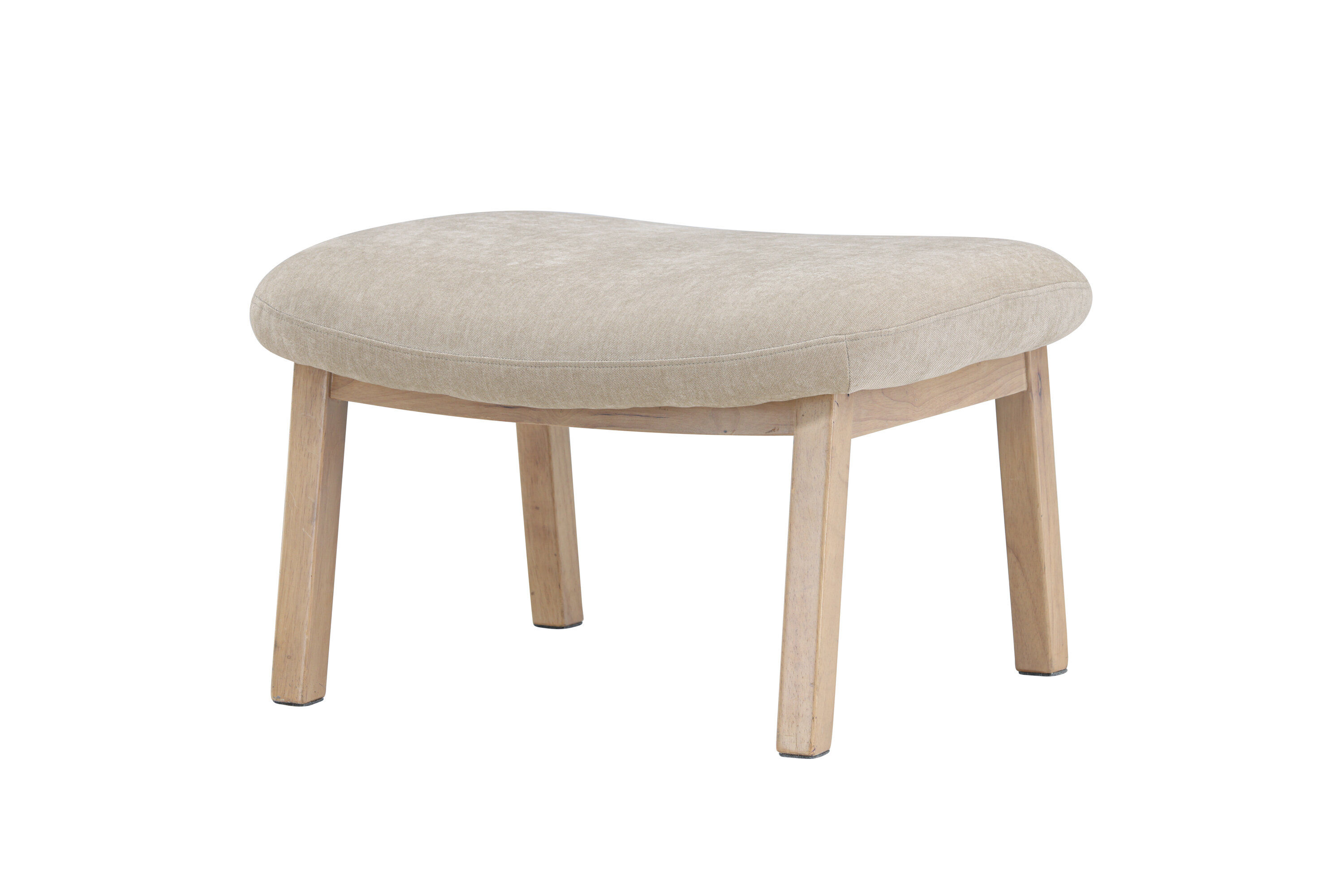 Rile Ottoman White Beige