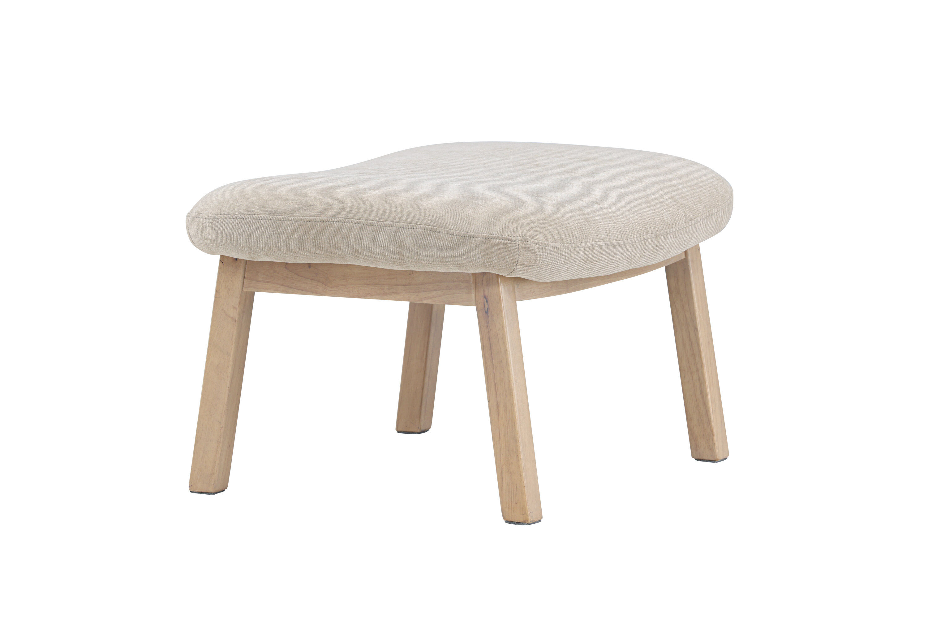 Rile Ottoman Weiß Beige