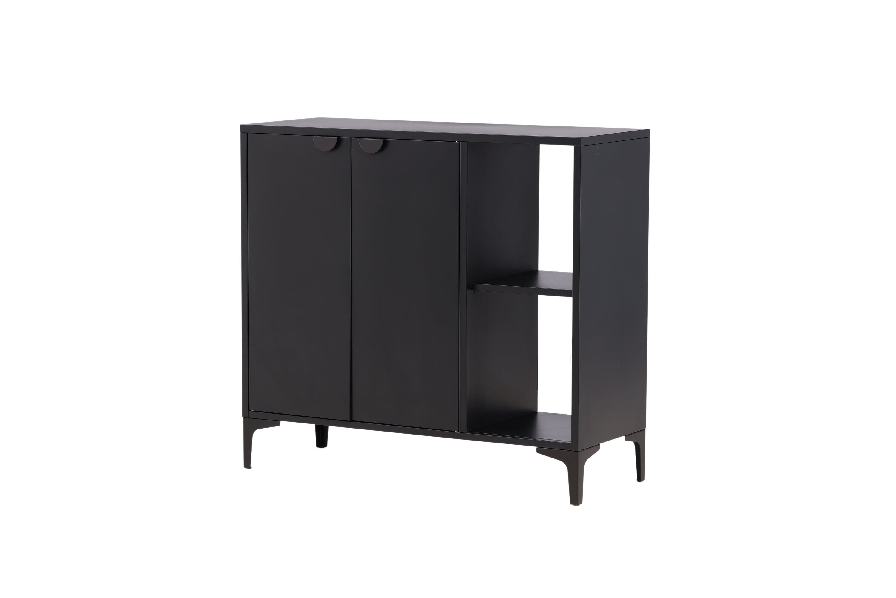 Plate Cabinet Steel Black