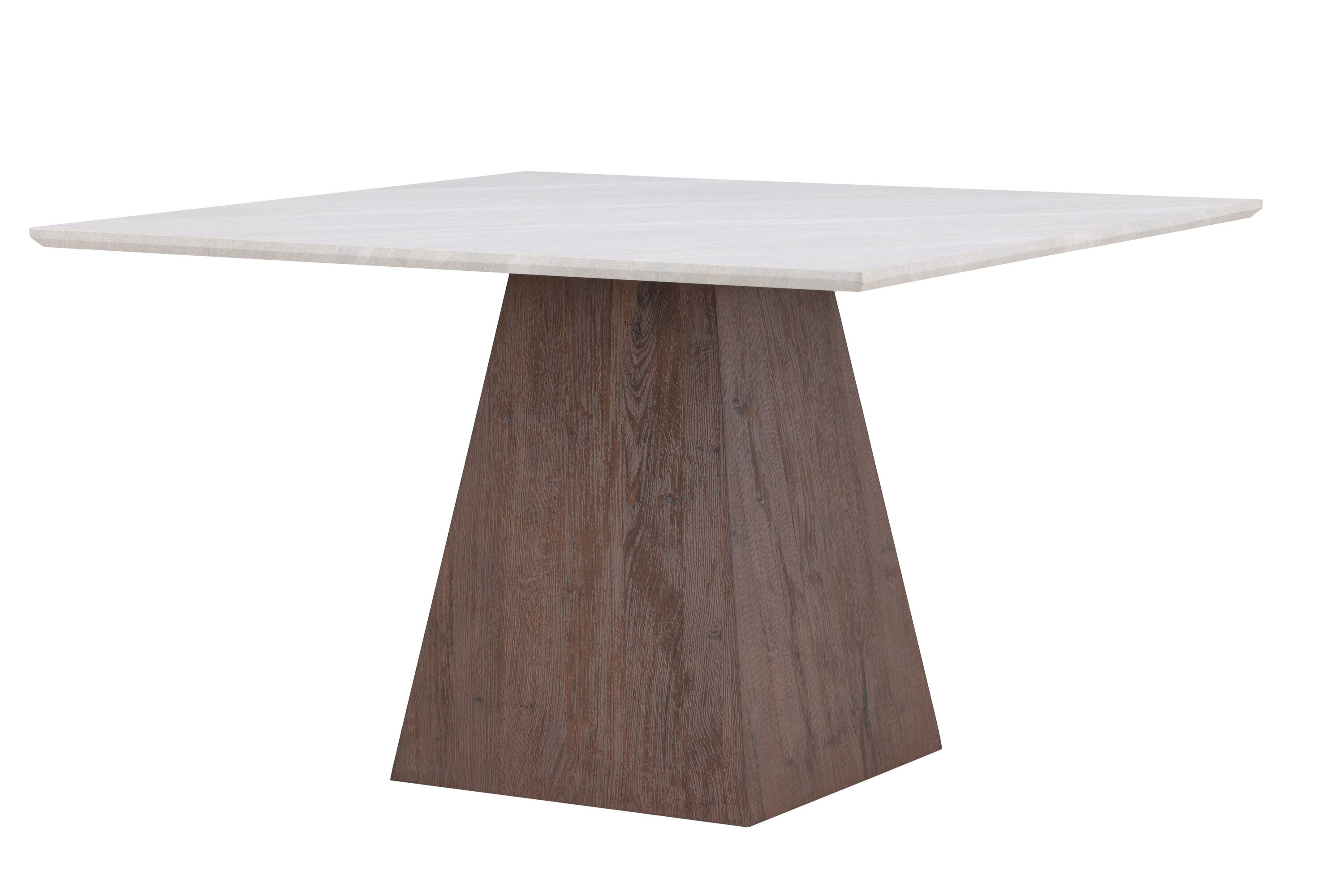Cael Dining table MDF Mocha Stone look 120×120×75cm
