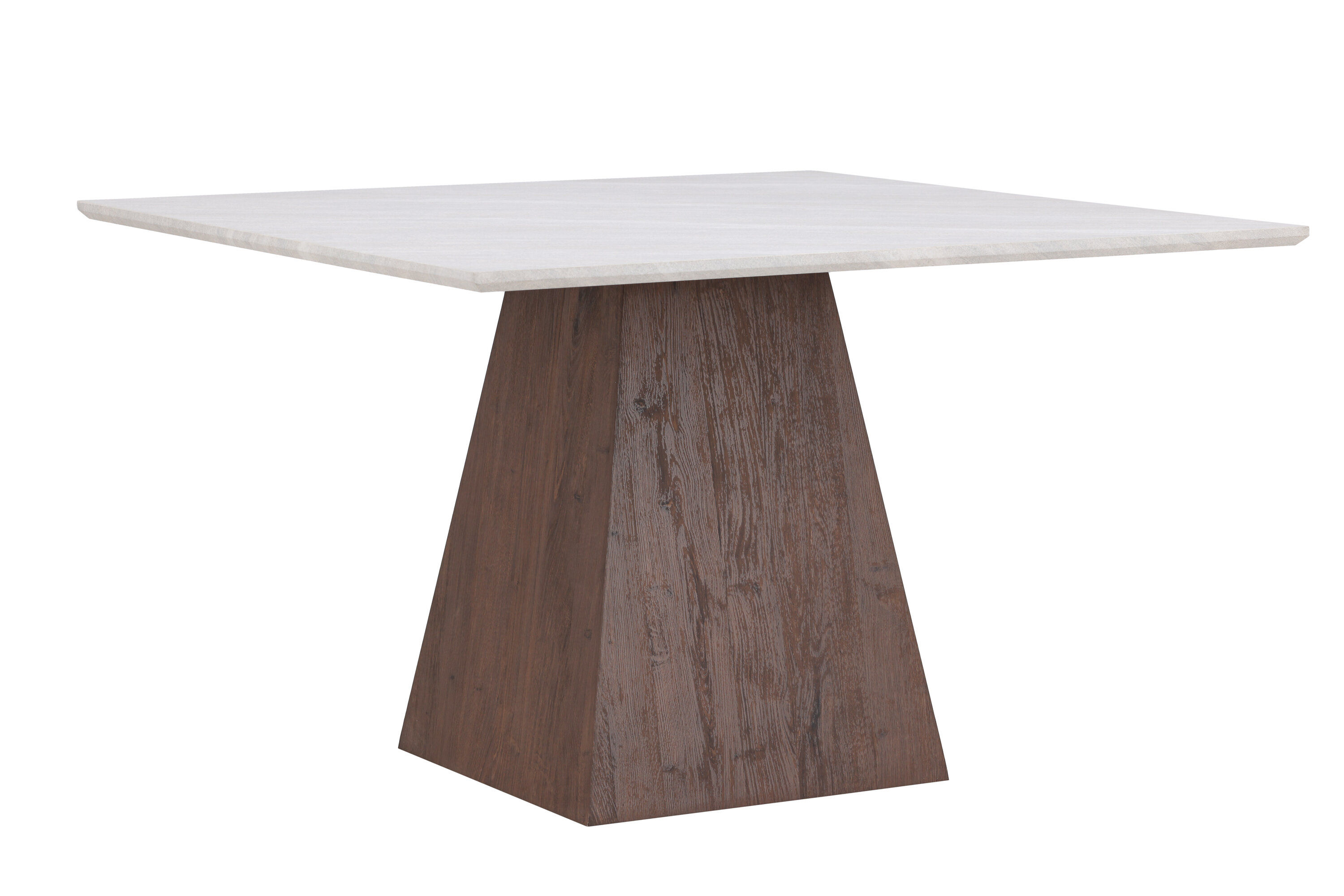 Cael Dining table MDF Mocha Stone look 120×120×75cm
