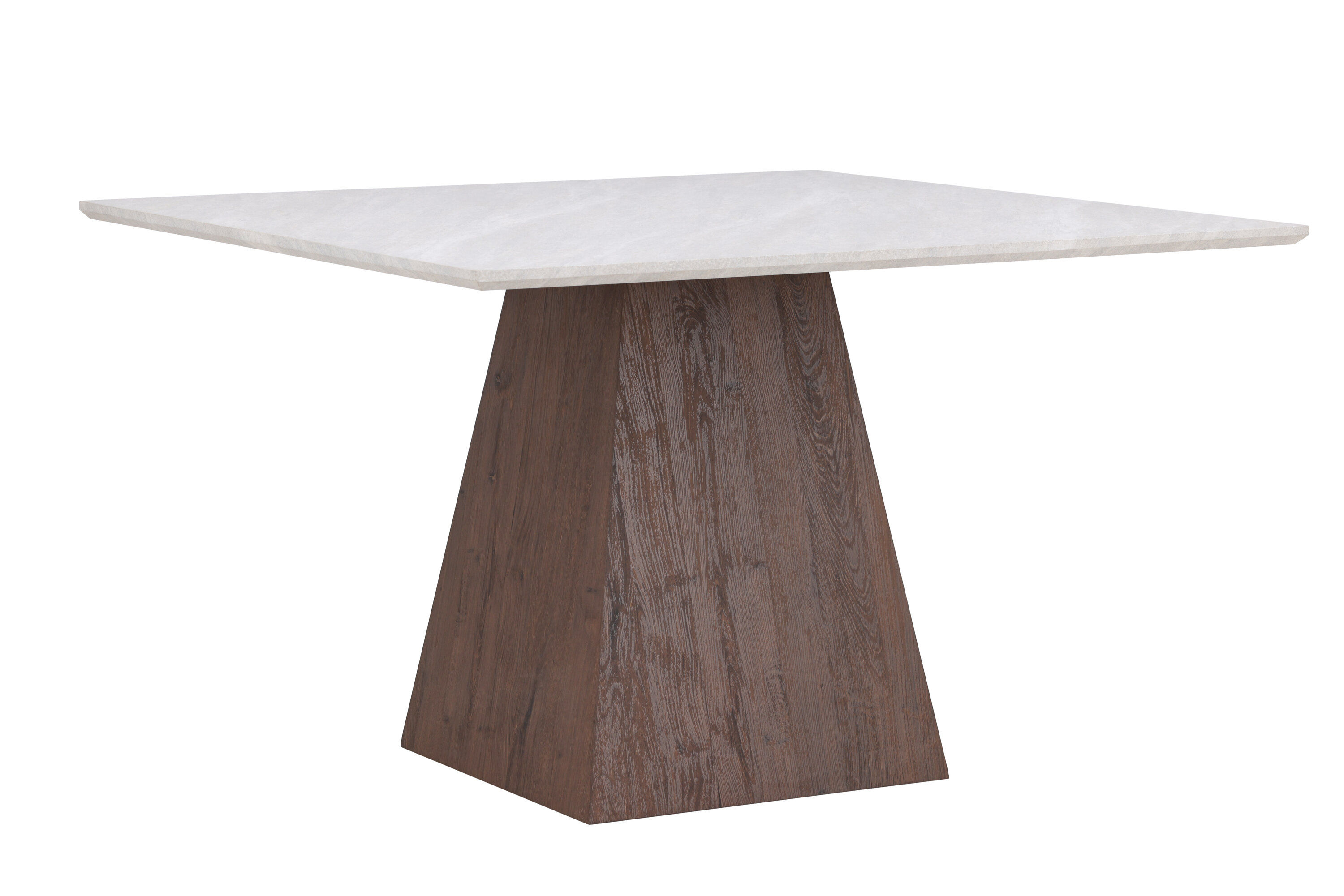 Cael Dining table MDF Mocha Stone look 120×120×75cm
