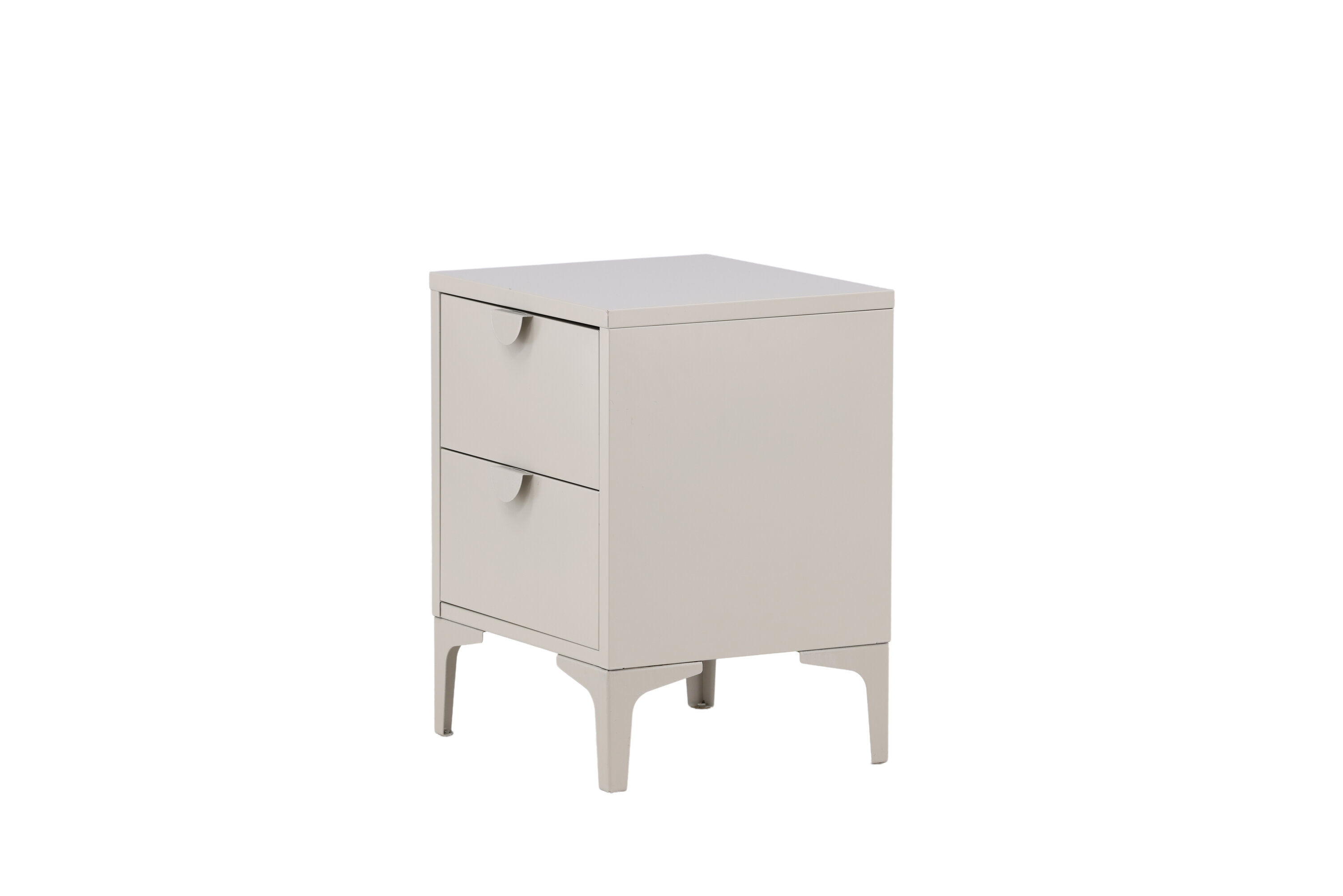 Piring 2 drawers Steel Beige