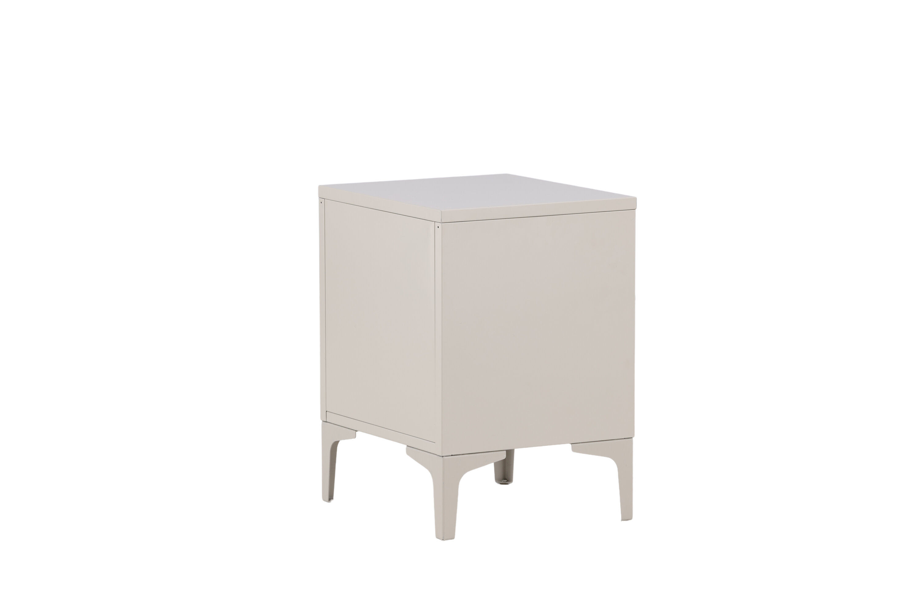 Piring 2 drawers Steel Beige