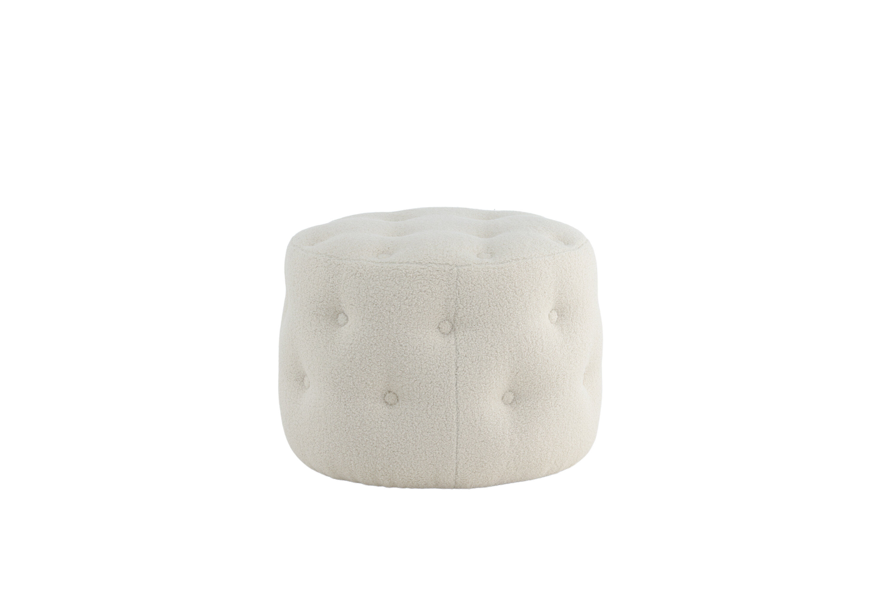 Benjamin Pouf Off-white Teddy