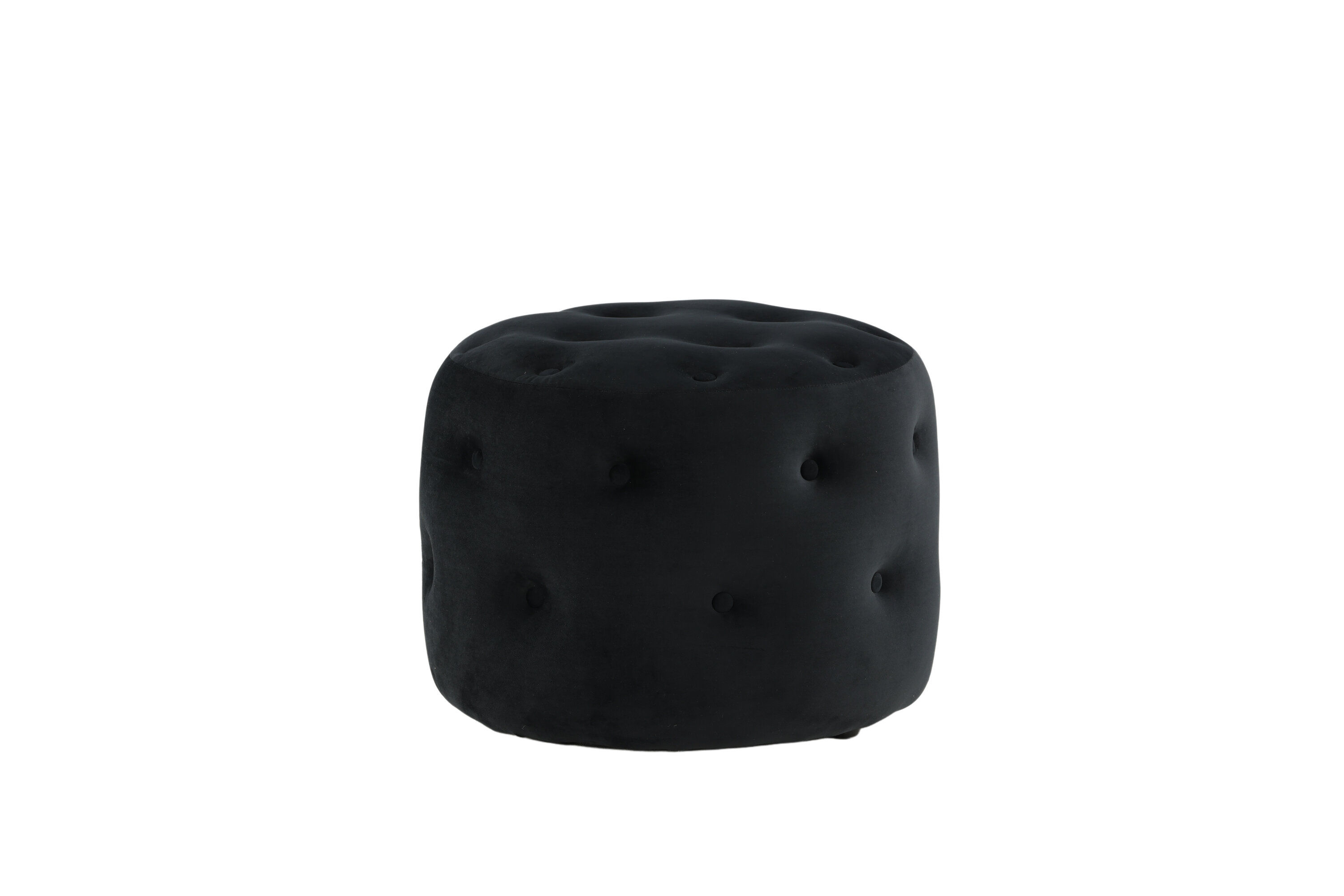 Benjamin Pouf Velvet Black