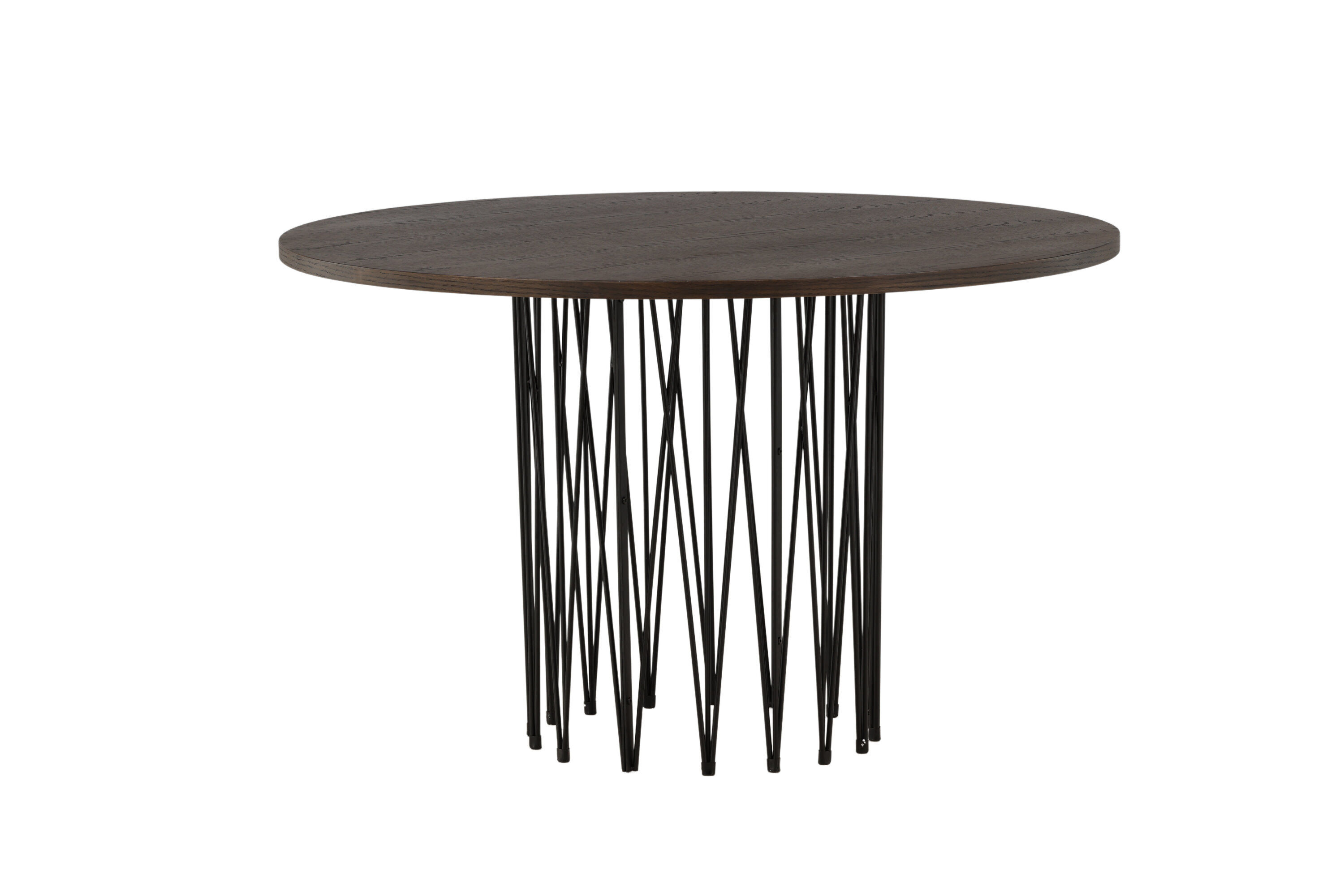 Esstisch Schwarz Mokka Furnier Ø120cm