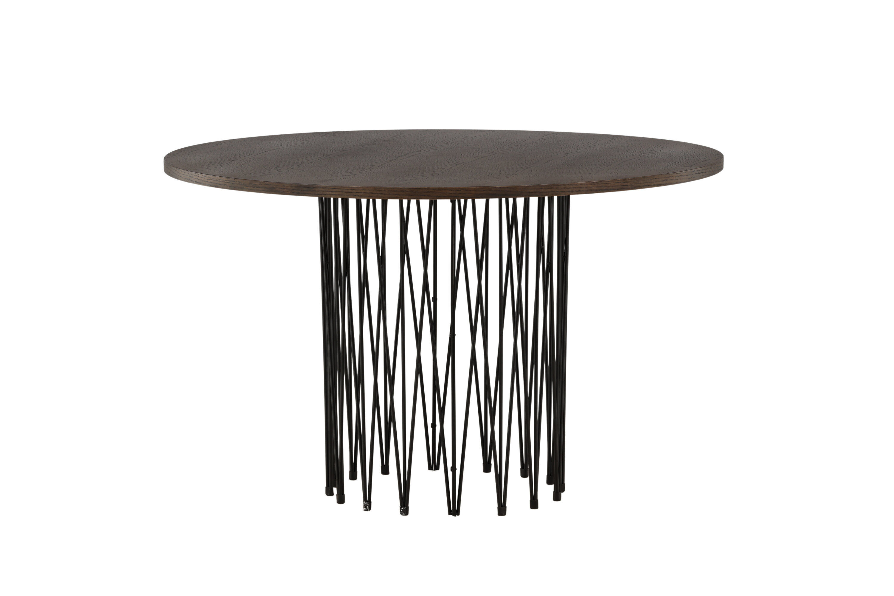 Dining Table Black Mocha Veneer Ø120cm