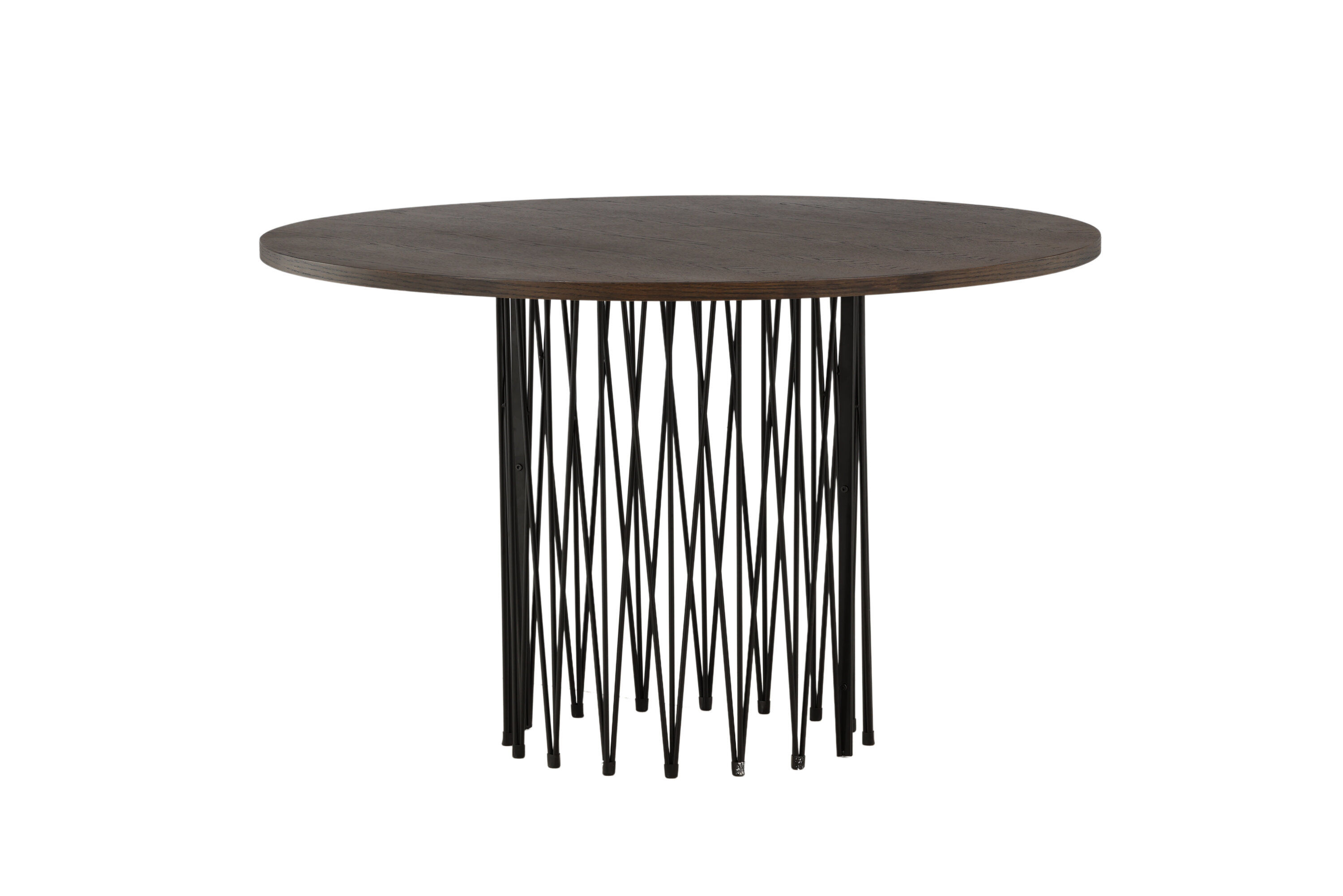 Dining Table Black Mocha Veneer Ø120cm