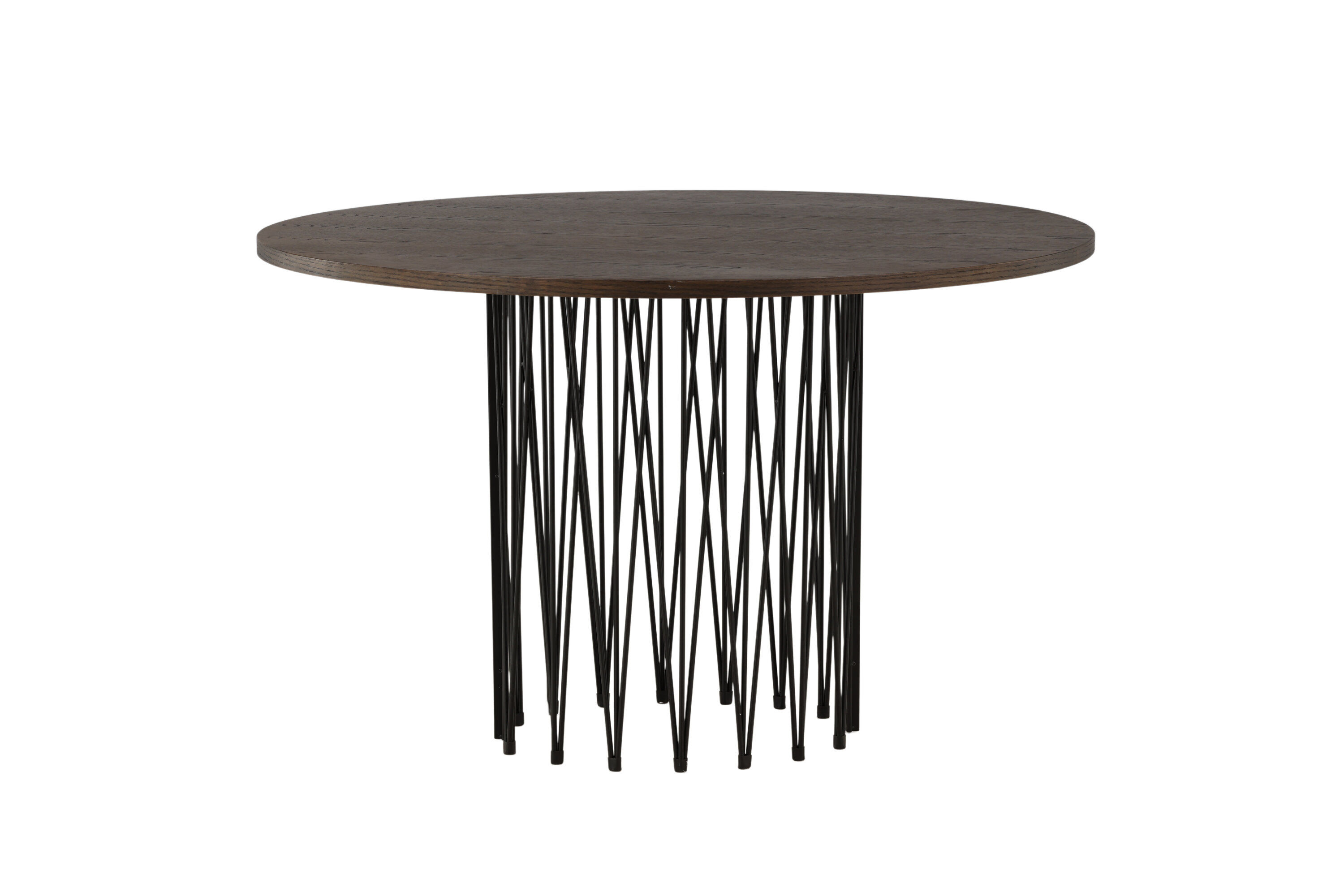 Esstisch Schwarz Mokka Furnier Ø120cm