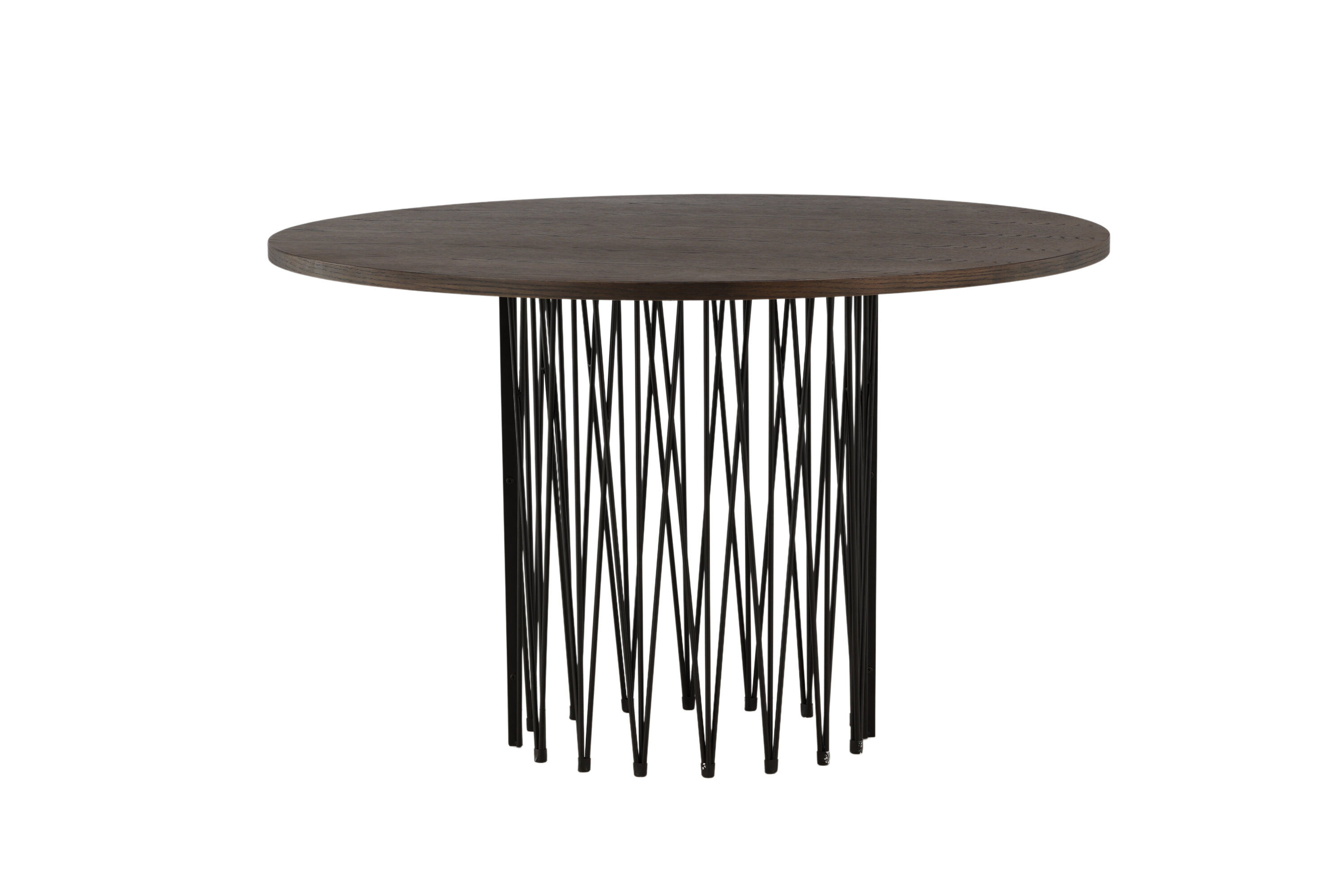 Dining Table Black Mocha Veneer Ø120cm