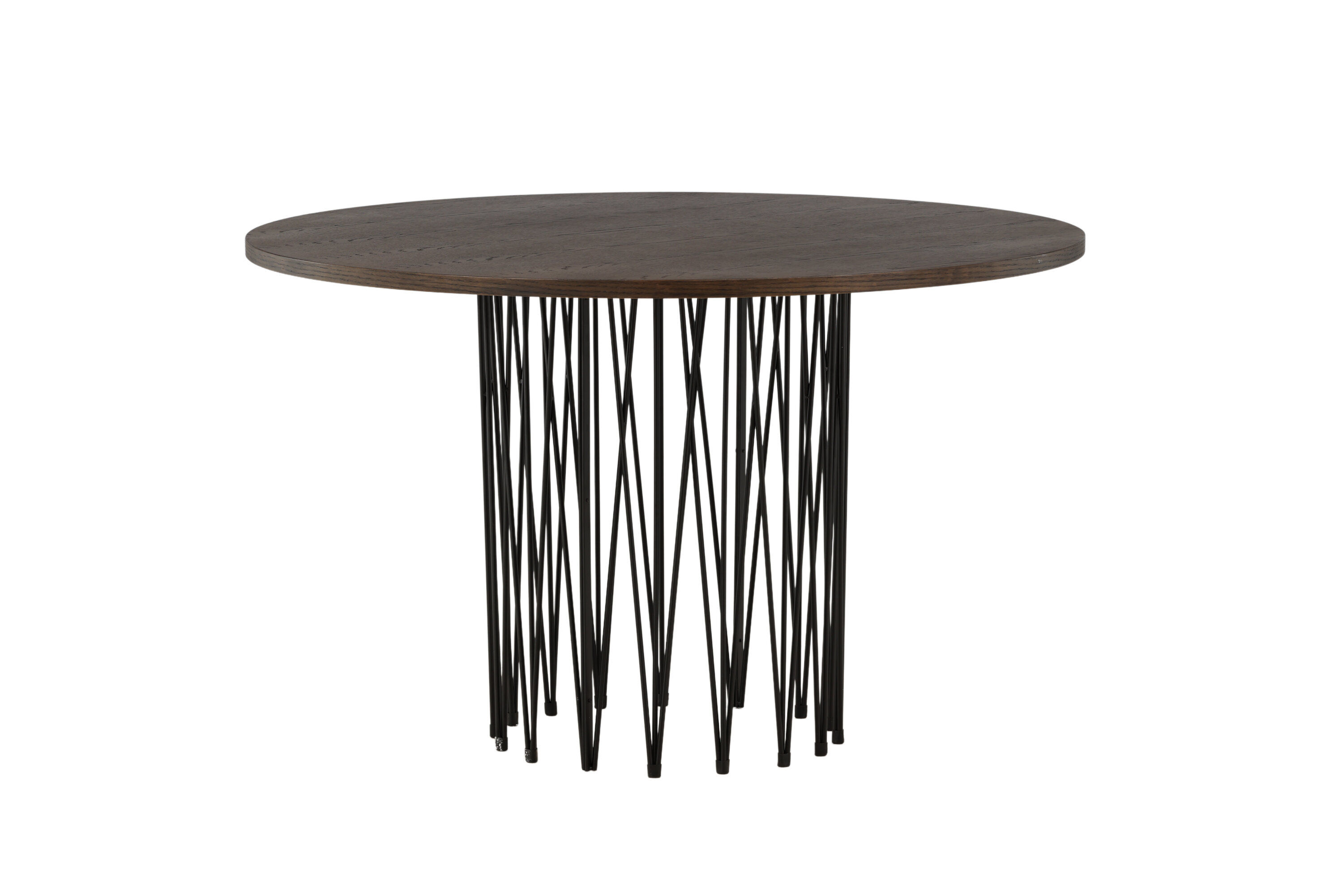 Esstisch Schwarz Mokka Furnier Ø120cm
