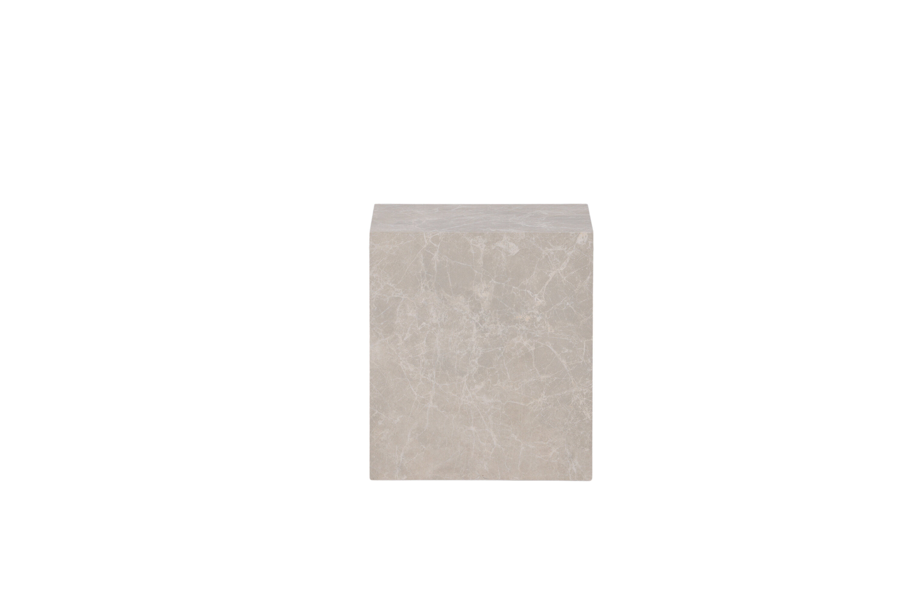 York High Coffee table Marble look MDF Beige