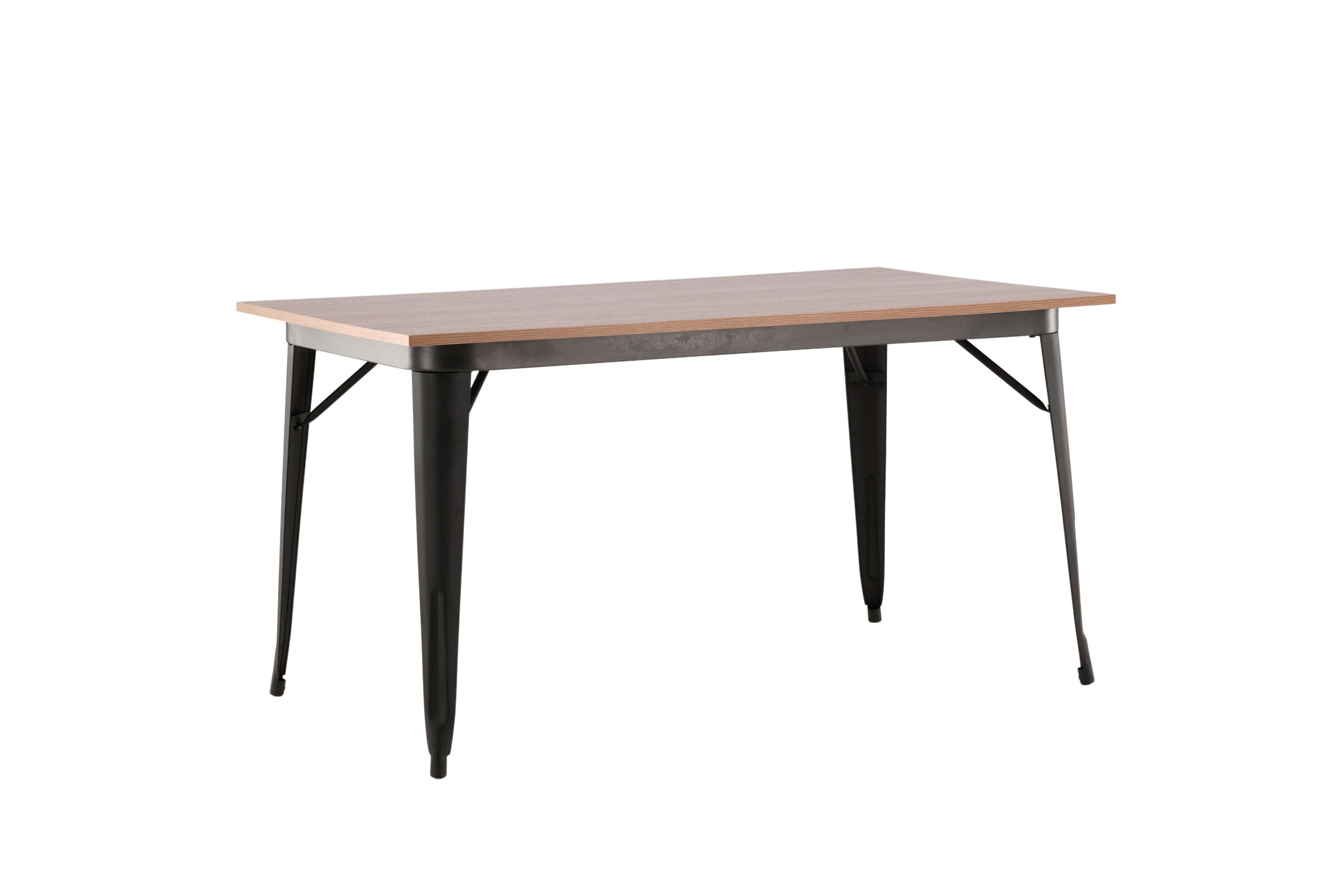 Tempe  Dining table MDF Black/Walnut