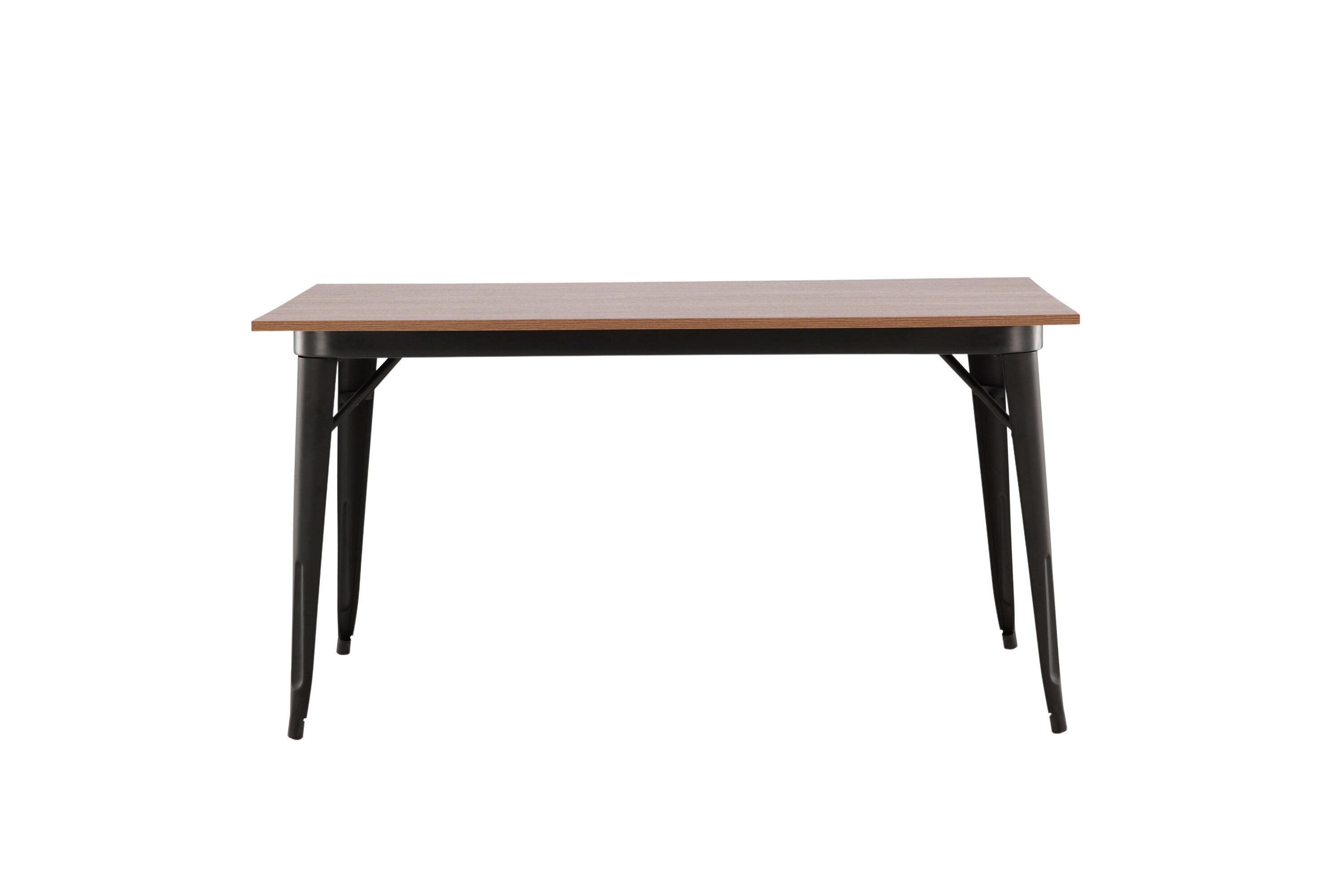 Tempe  Esstisch MDF Schwarz/Nussbaum
