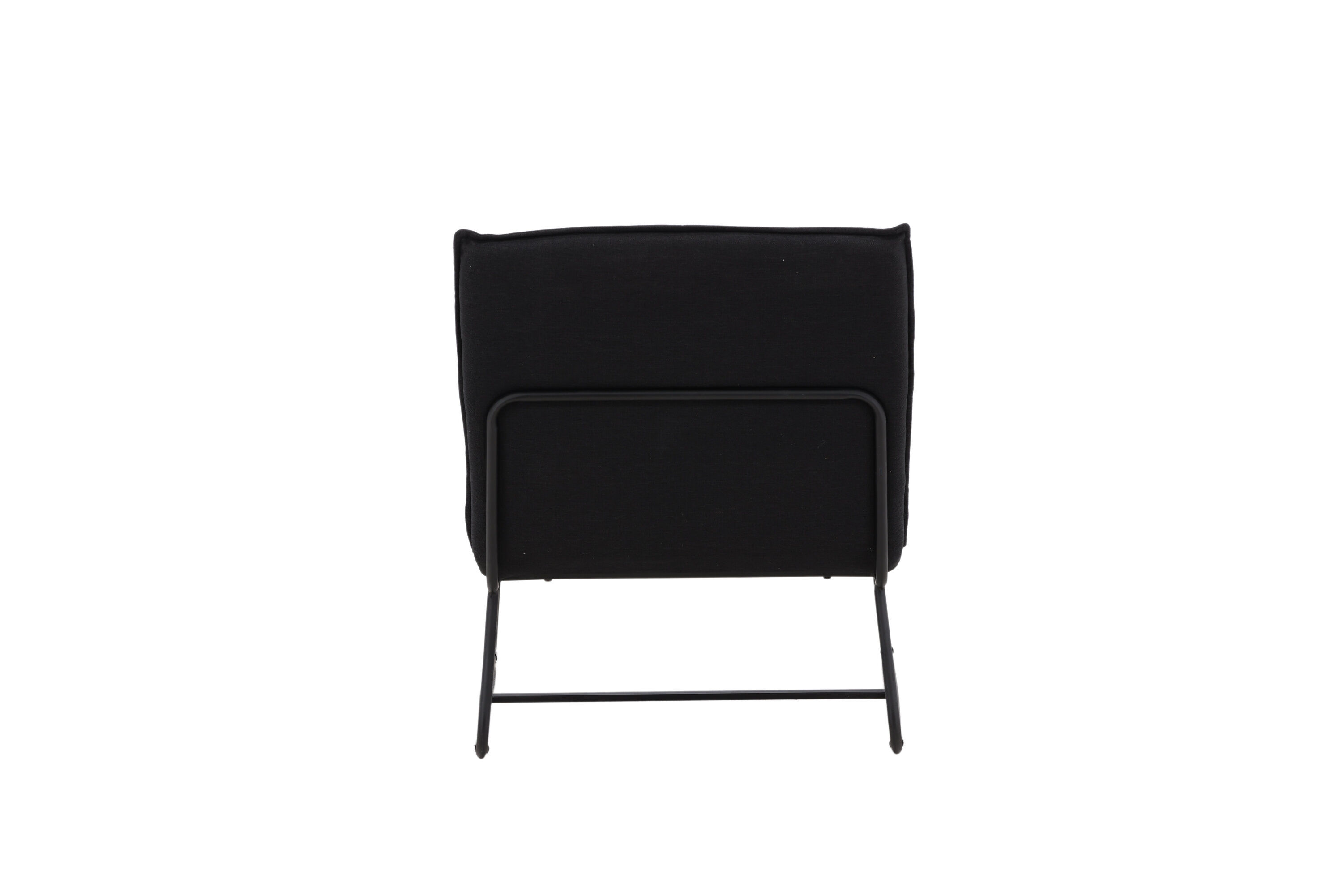 Madison Sessel Leinenstoff Schwarz