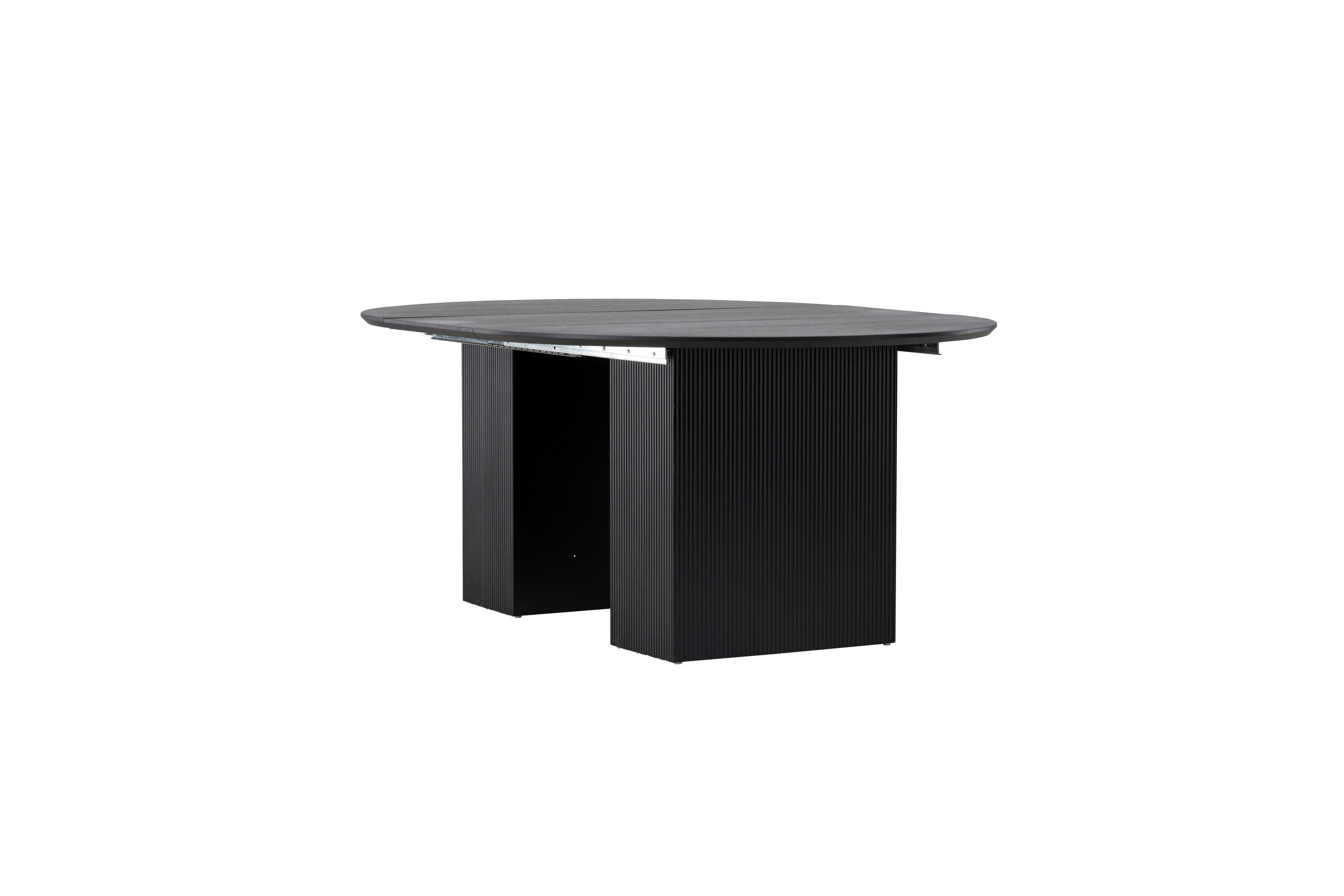 Matilda  Esstisch ausziehbar MDF Furnier Schwarz ø130/180cm