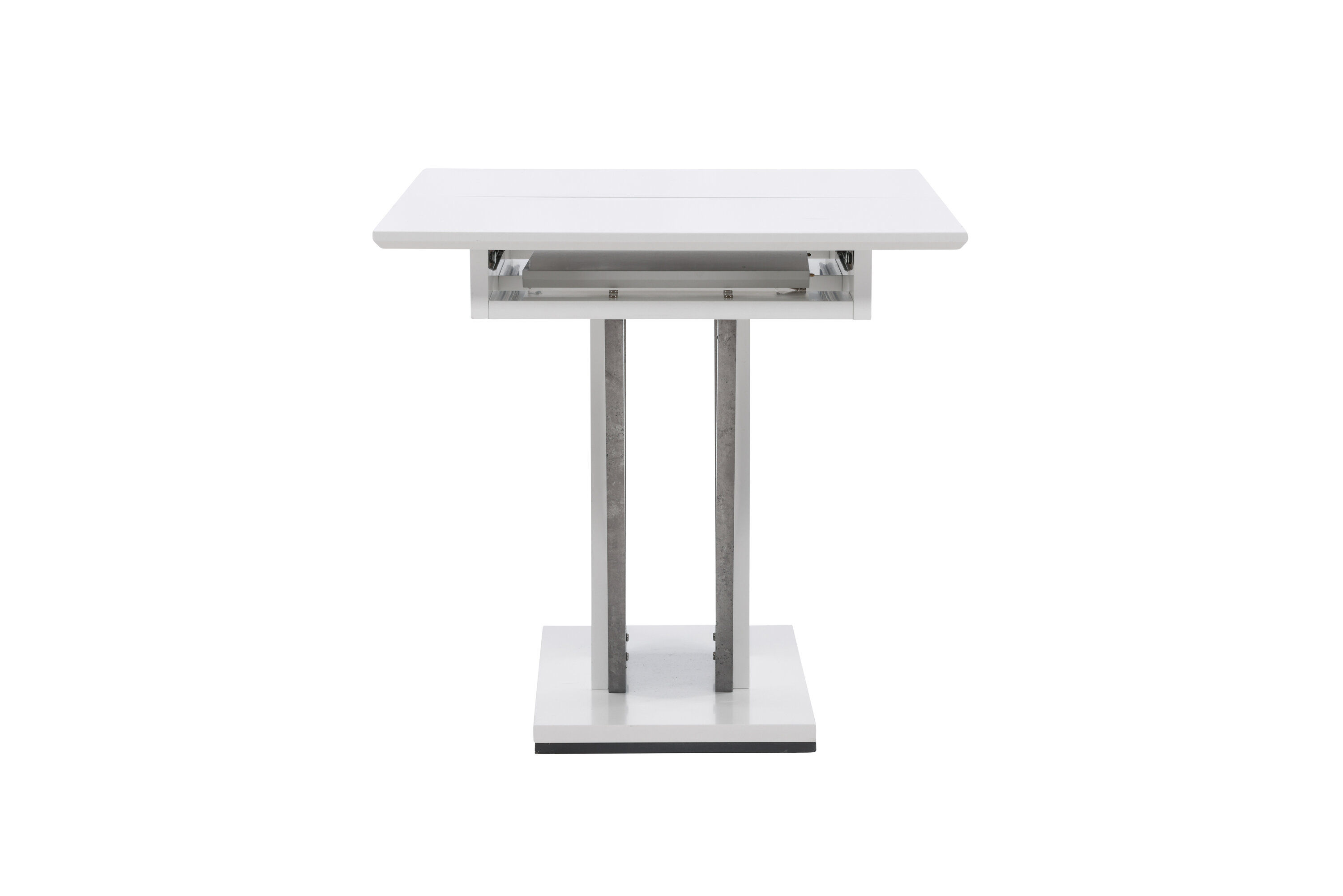 Disa  Dining table  MDF White/Grey 120/160×80