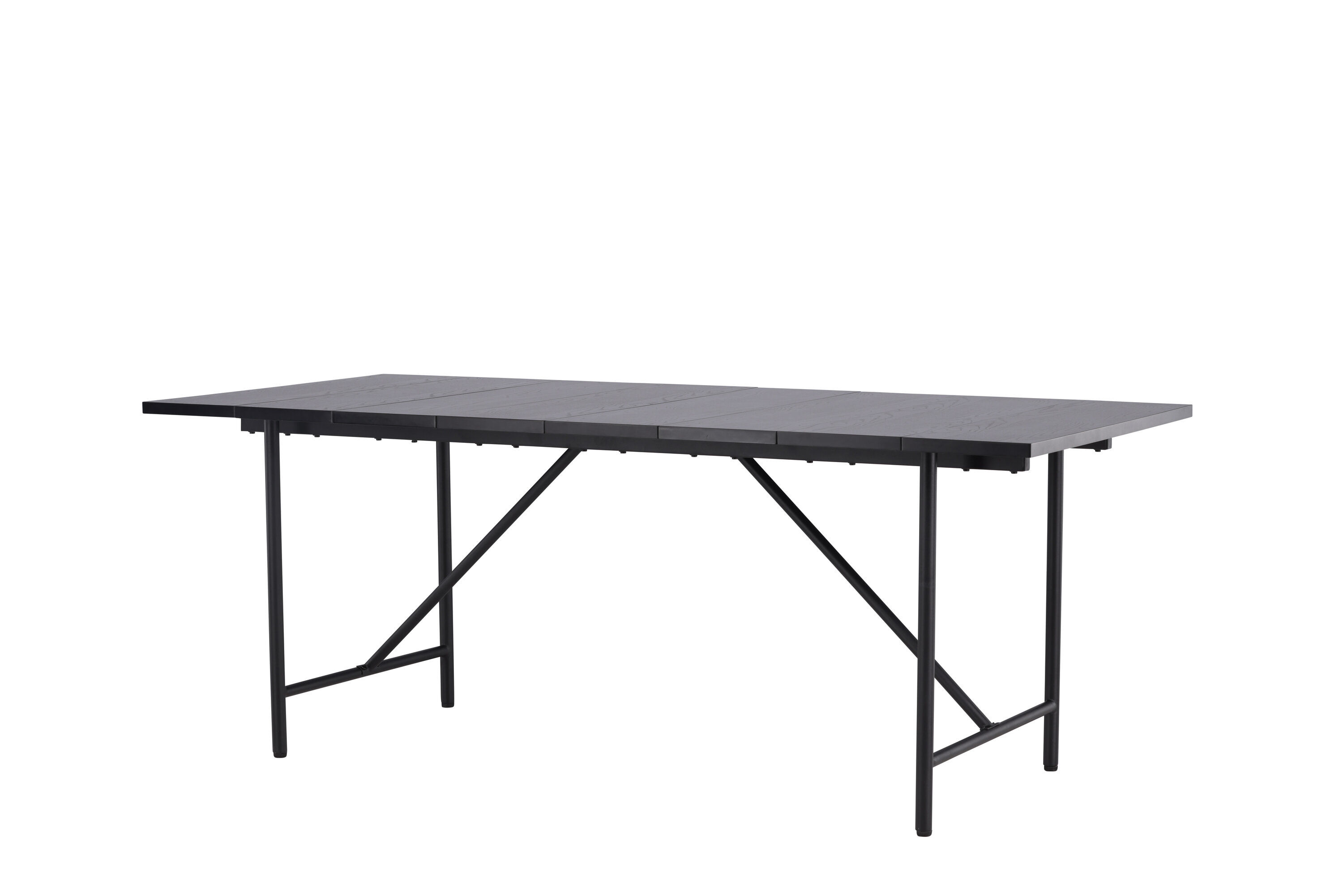 Astrid  Esstisch  MDF Furnier  Mattschwarz  200×75cm