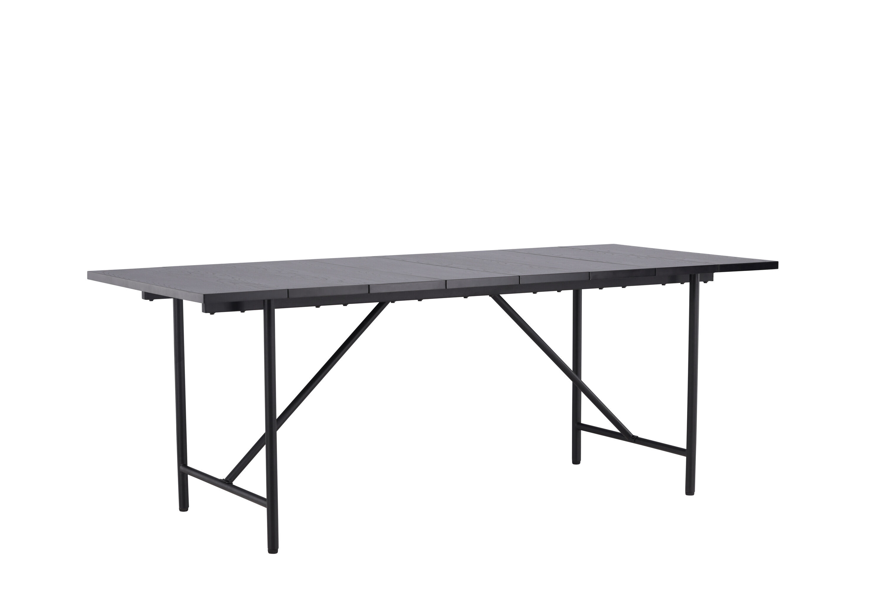 Astrid  Esstisch  MDF Furnier  Mattschwarz  200×75cm