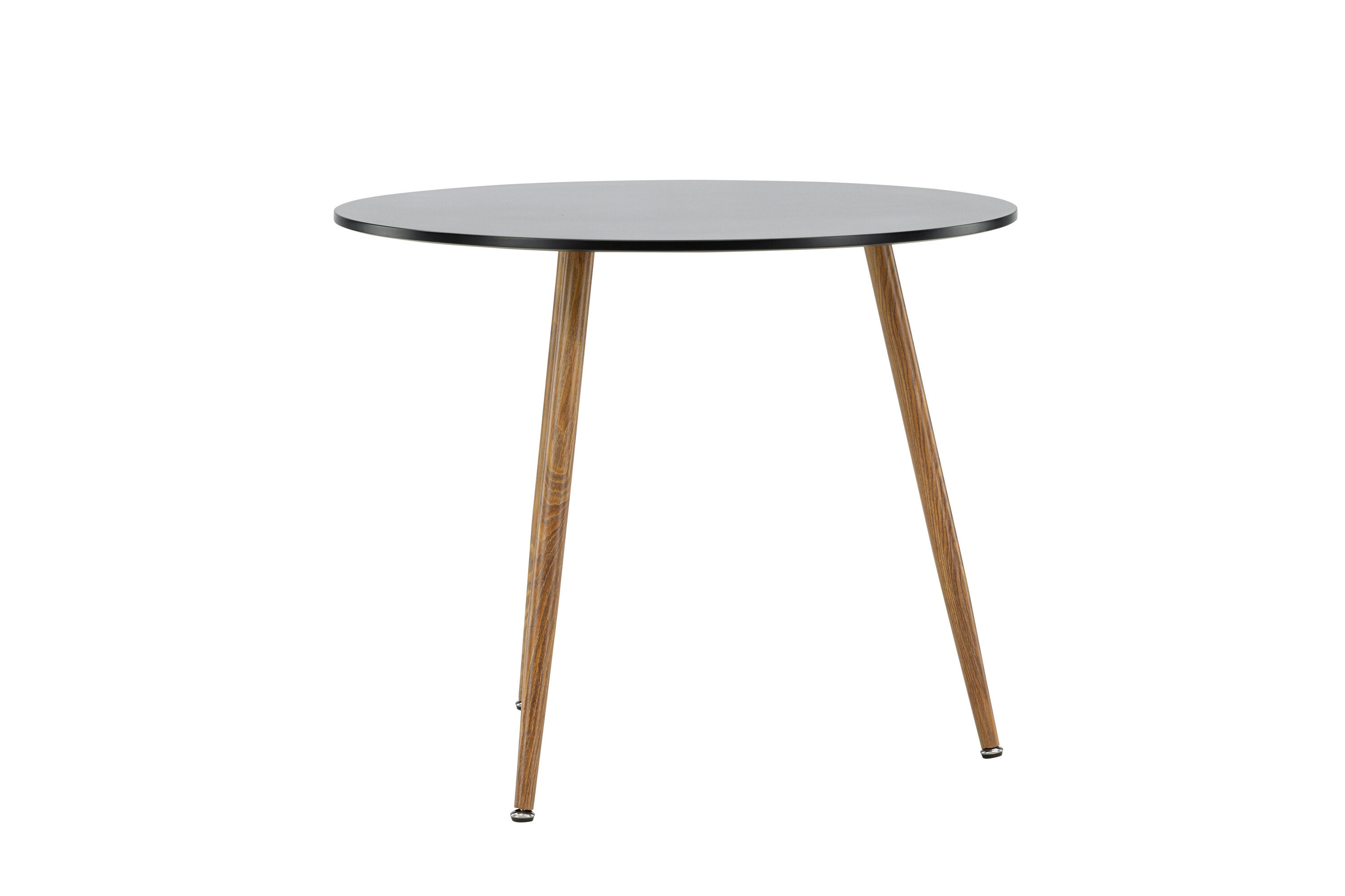 Polar Dining table MDF Dark oak look/Black ø 90cm