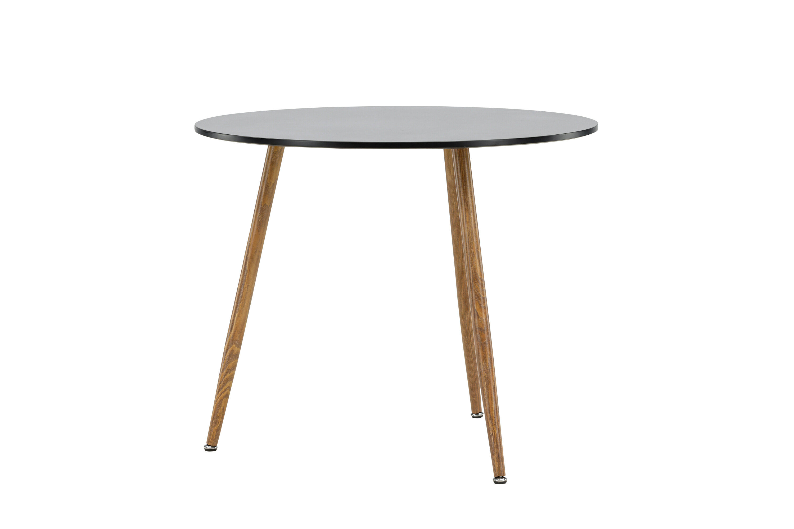 Polar Dining table MDF Dark oak look/Black ø 90cm