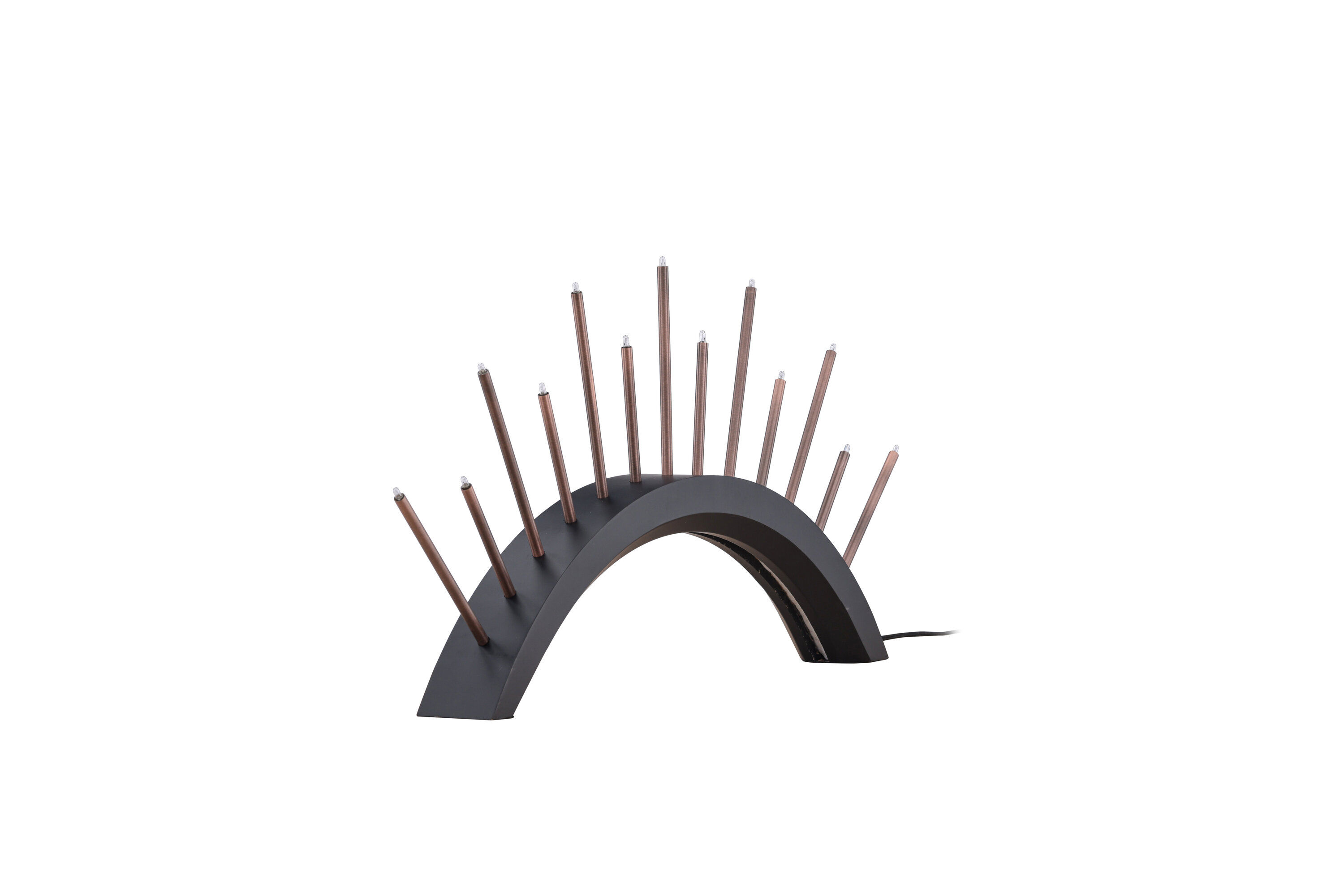 Björnrike Candle holder Metal Black Copper look