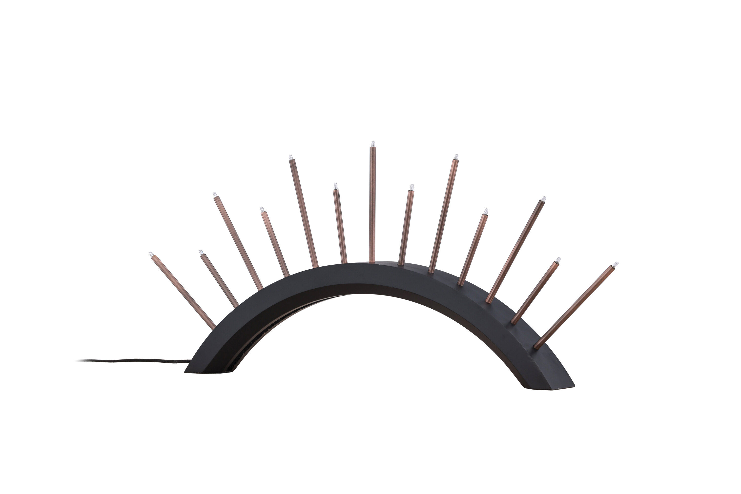 Björnrike Kerzenhalter Metall Schwarz Kupferoptik