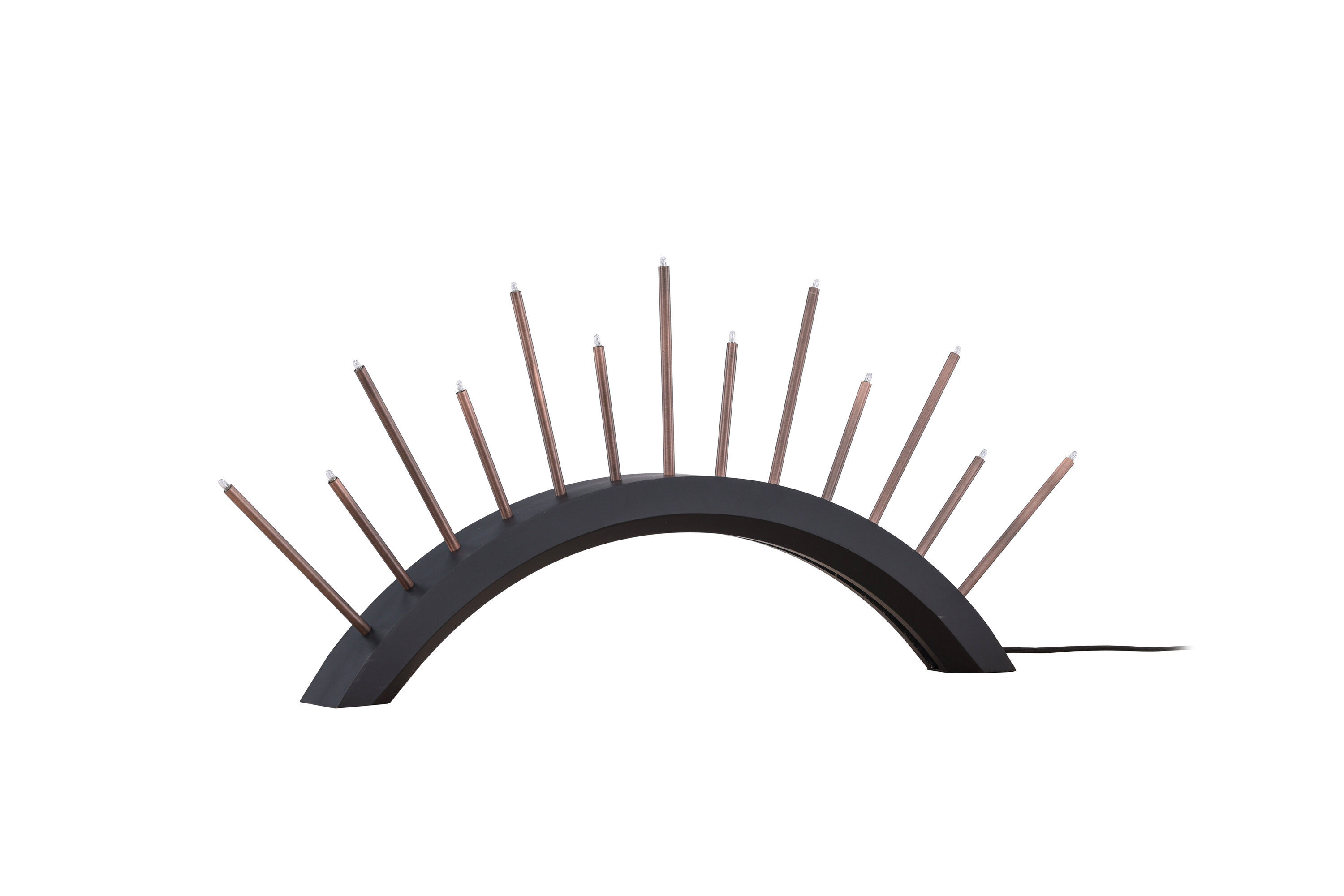 Björnrike Kerzenhalter Metall Schwarz Kupferoptik