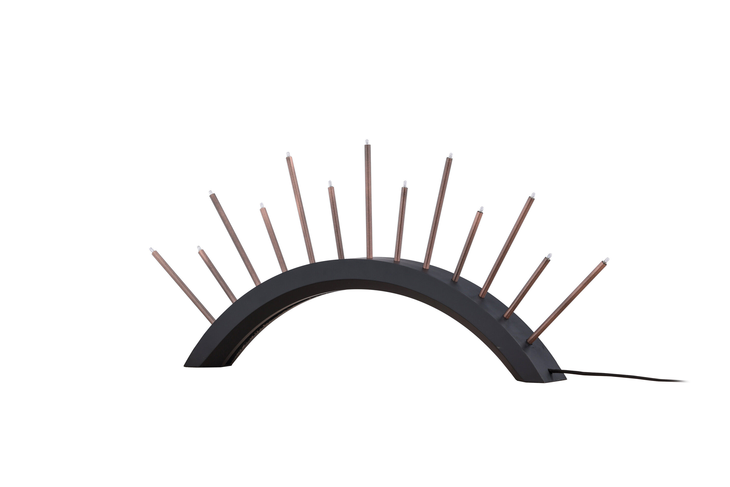 Björnrike Kerzenhalter Metall Schwarz Kupferoptik