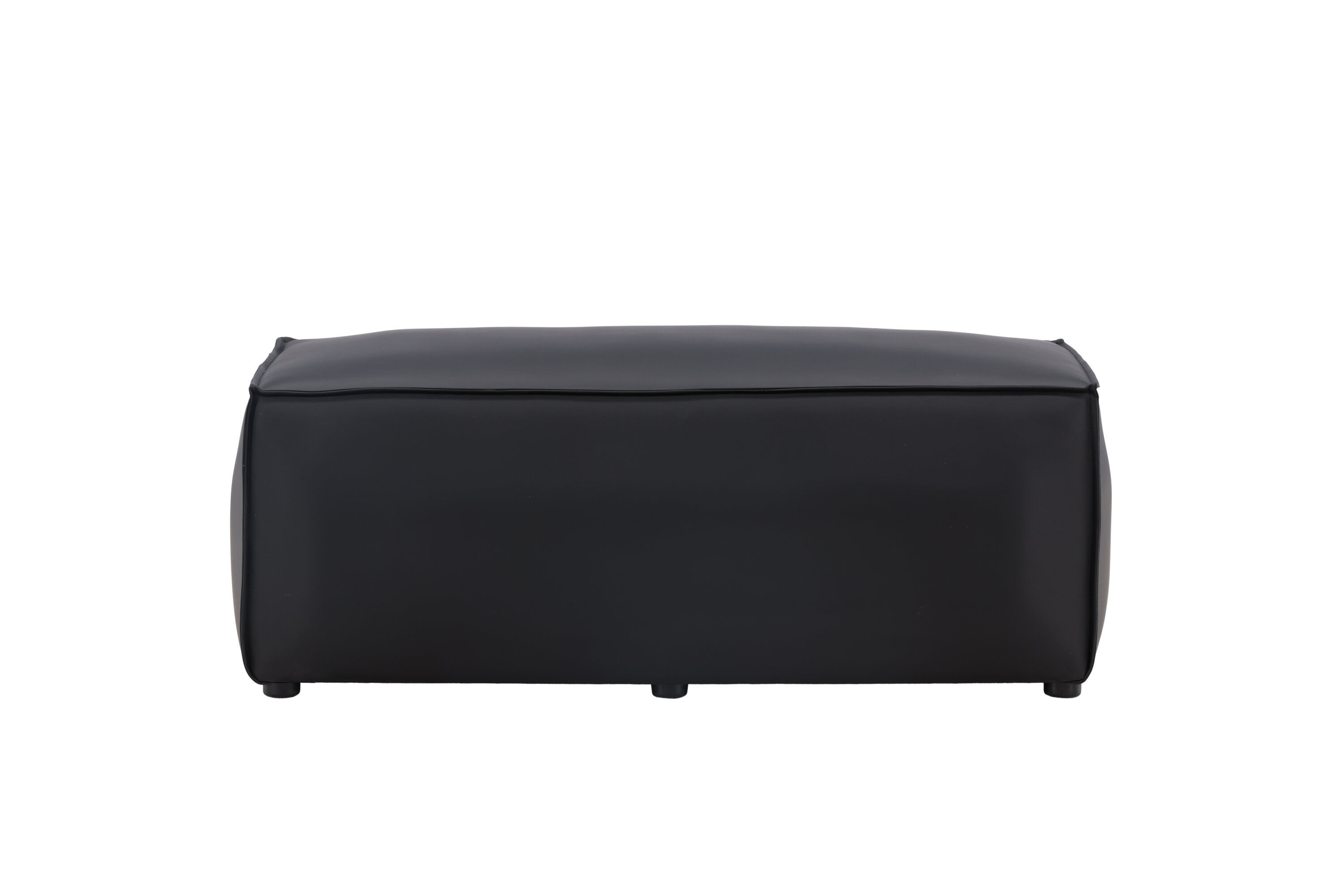 Palermo  Pouf  PU  Mattschwarz