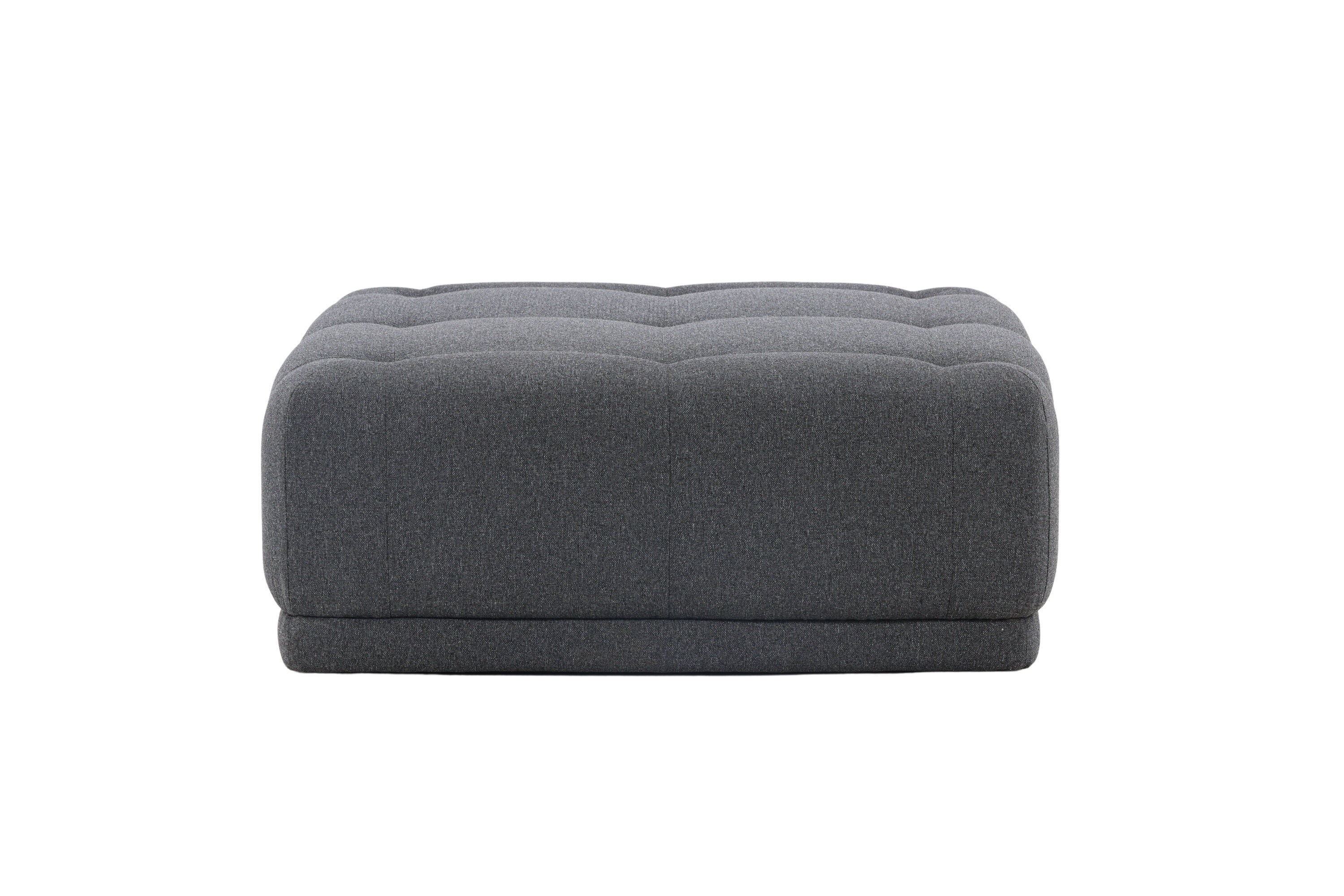 Turin  Pouf  Fabric  Dark grey