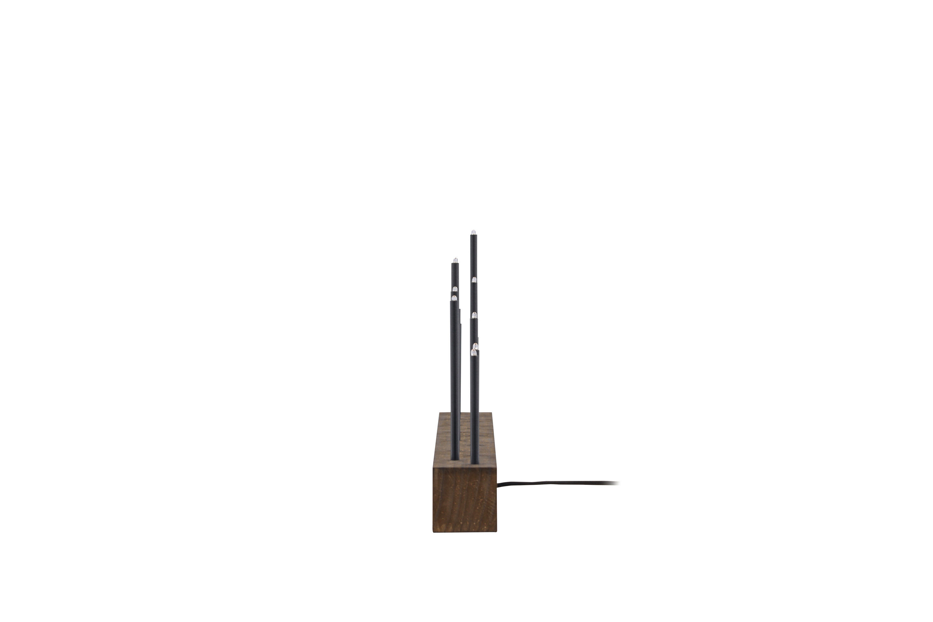 Kungsberget Advent candle holder Walnut Metal Brown