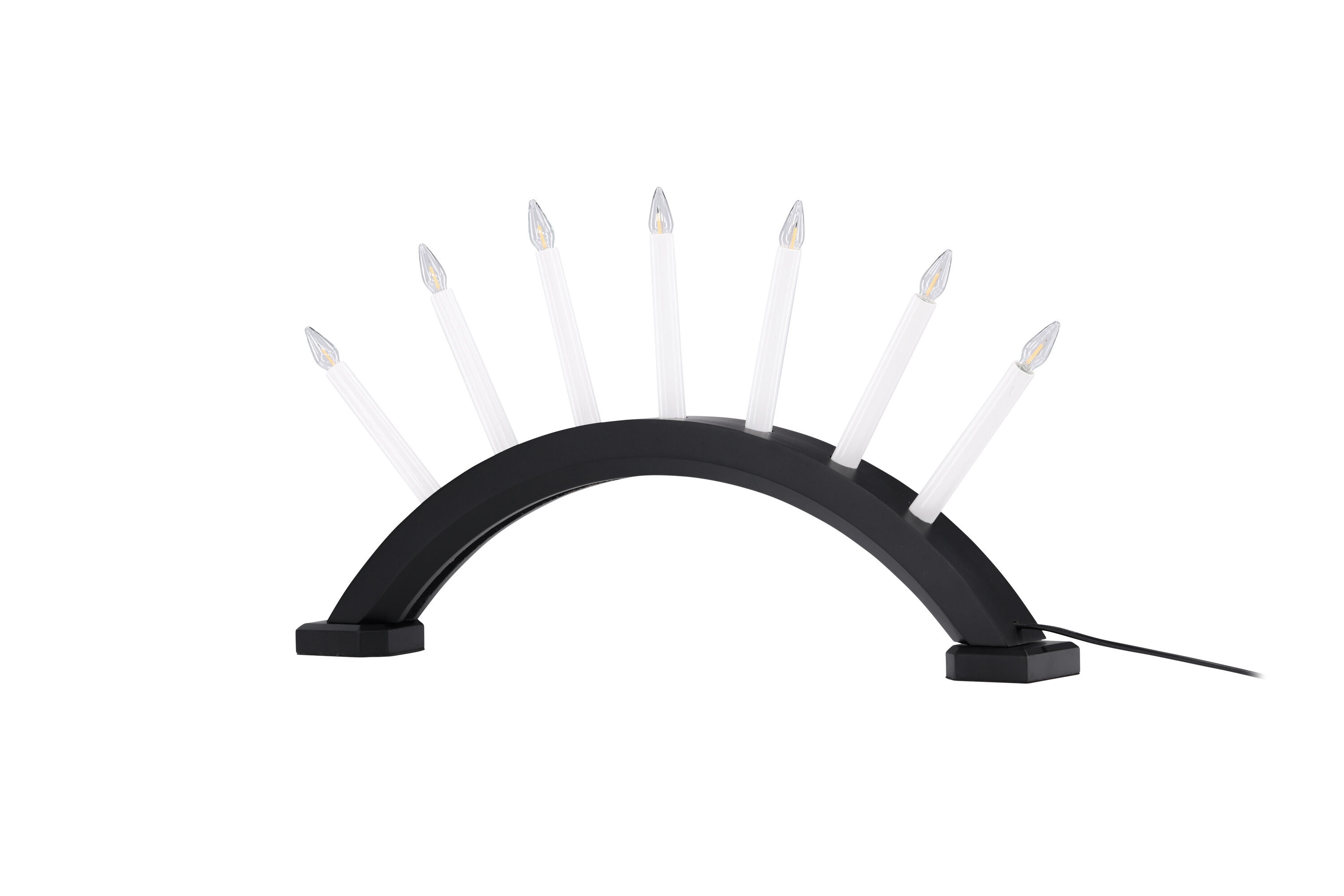 Kebnekaise Table lamp Pine wood Black White