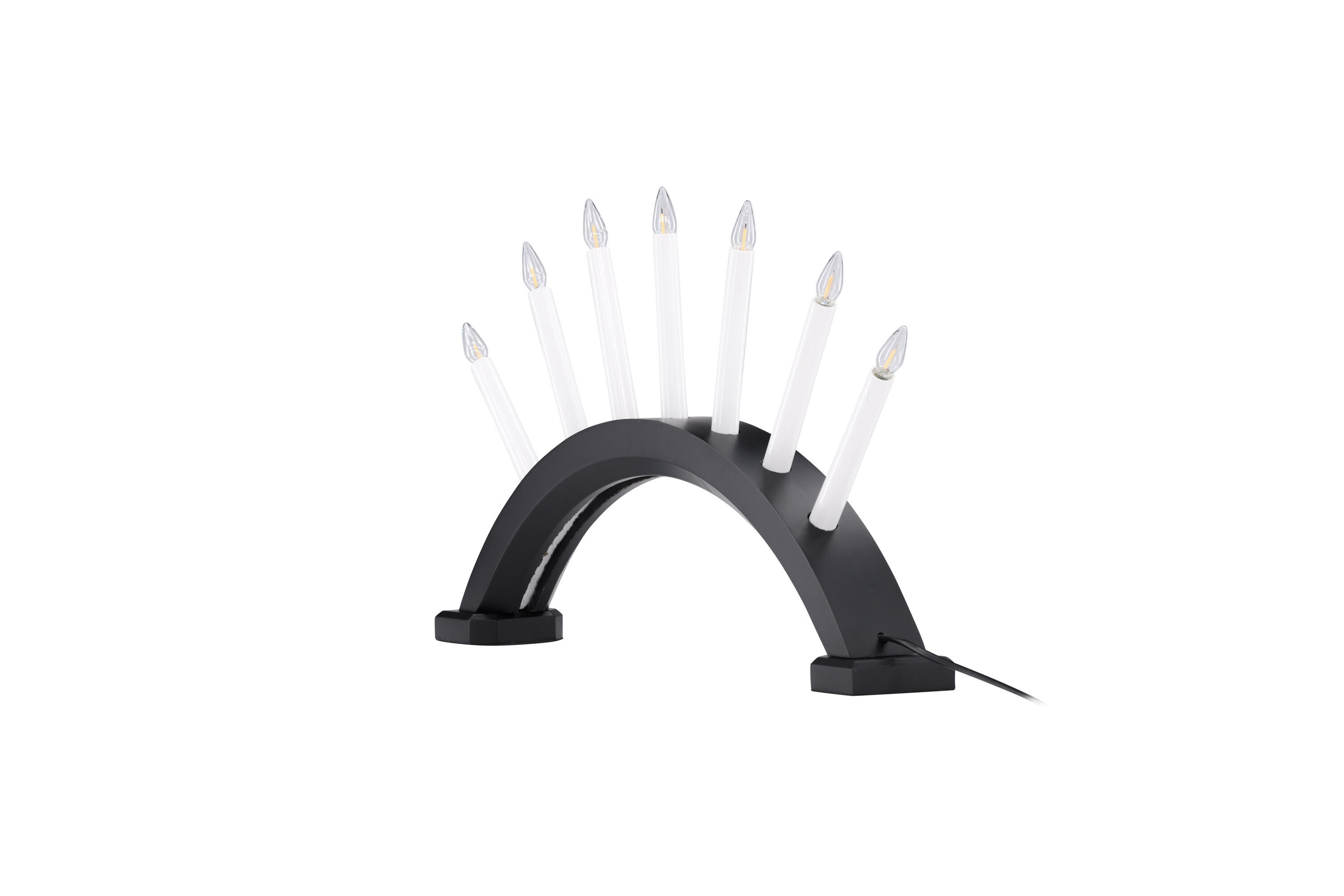 Kebnekaise Table lamp Pine wood Black White