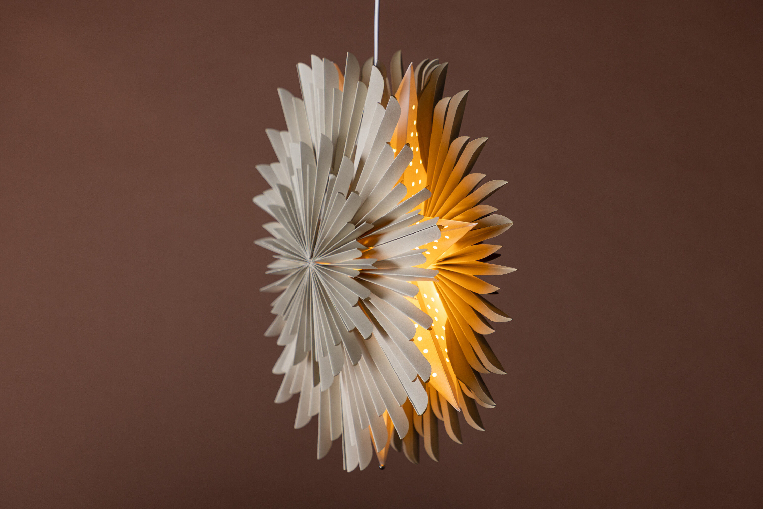 Sälen Pendelleuchte Metall/MDF Beige ø46cm