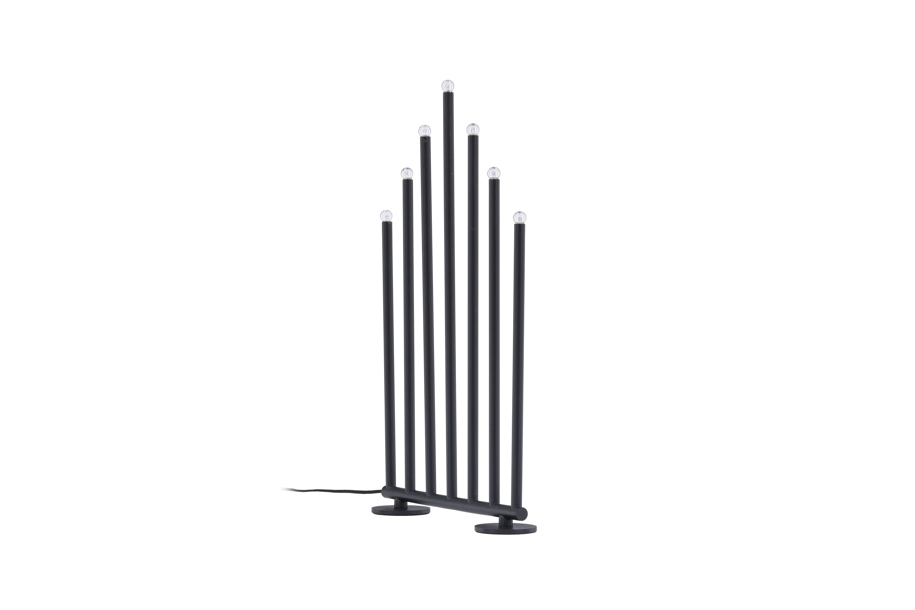 Björnfjället Candle holder Steel Matte Black