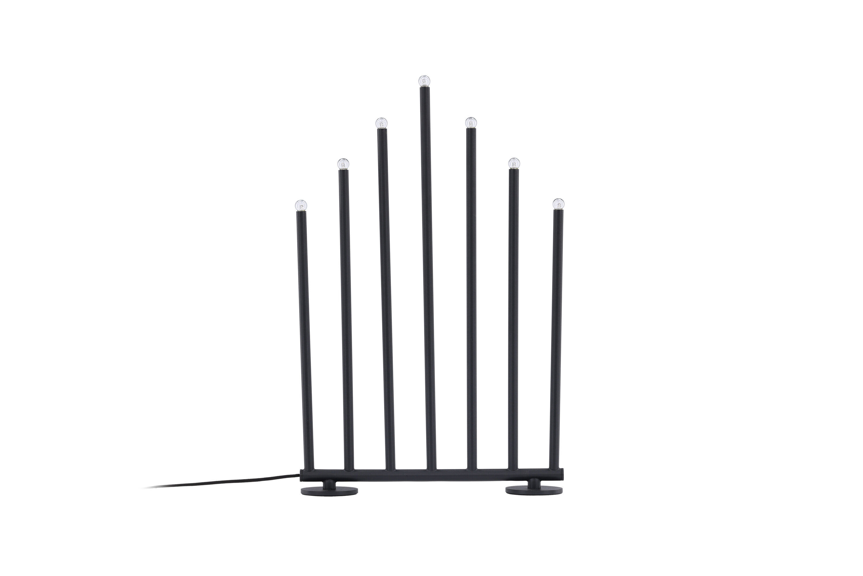 Björnfjället Candle holder Steel Matte Black