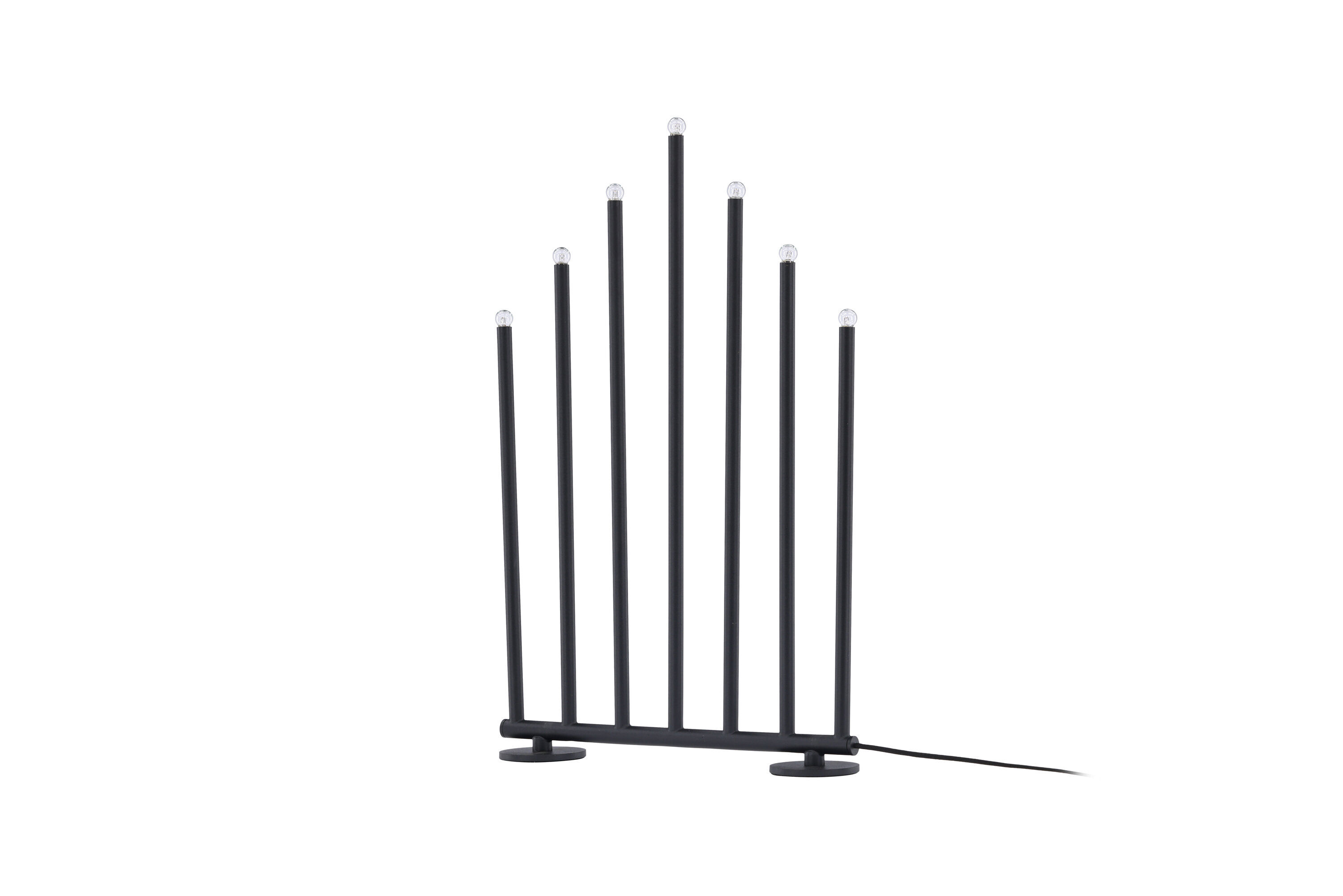 Björnfjället Kerzenständer Stahl Schwarz Matt
