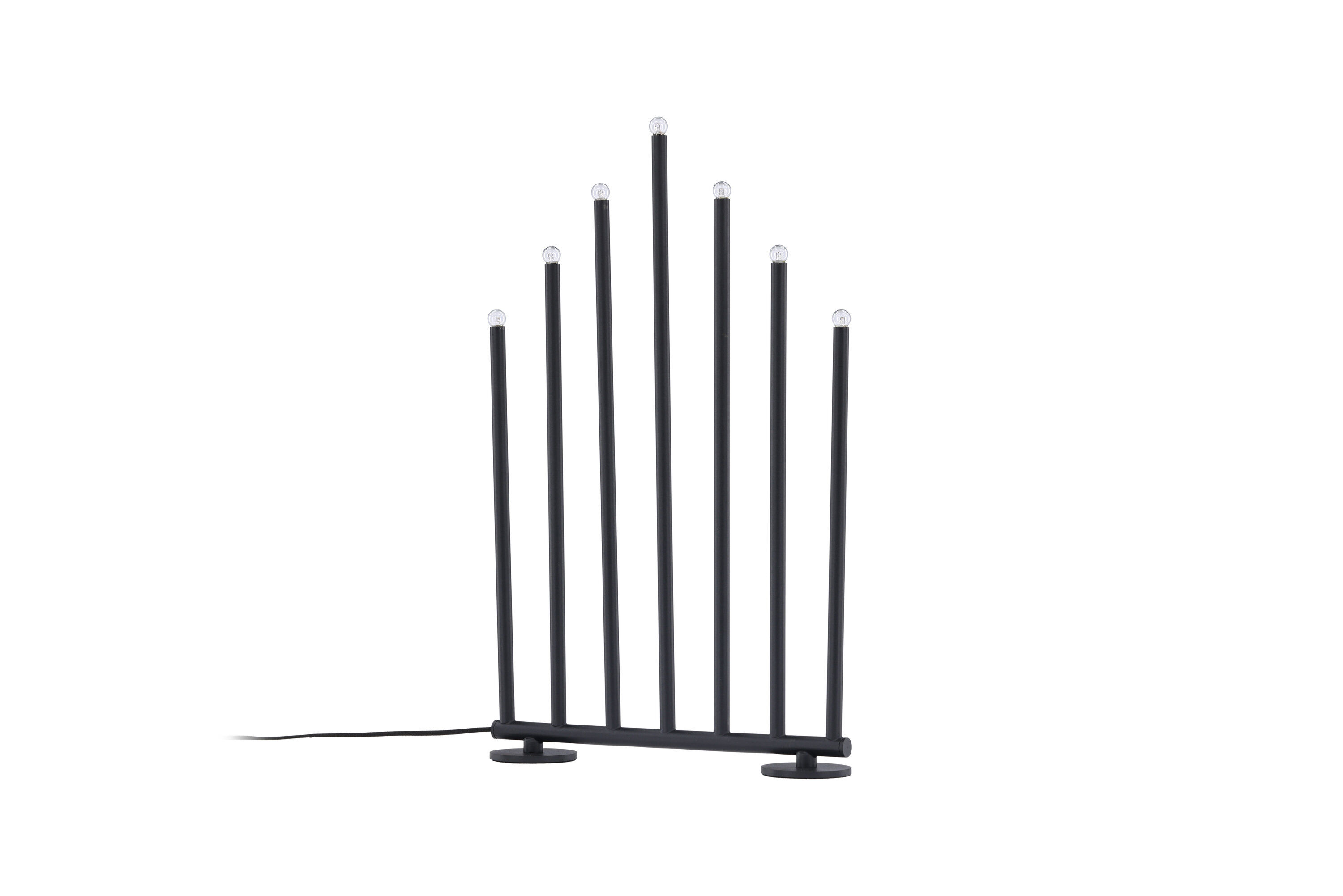 Björnfjället Kerzenständer Stahl Schwarz Matt