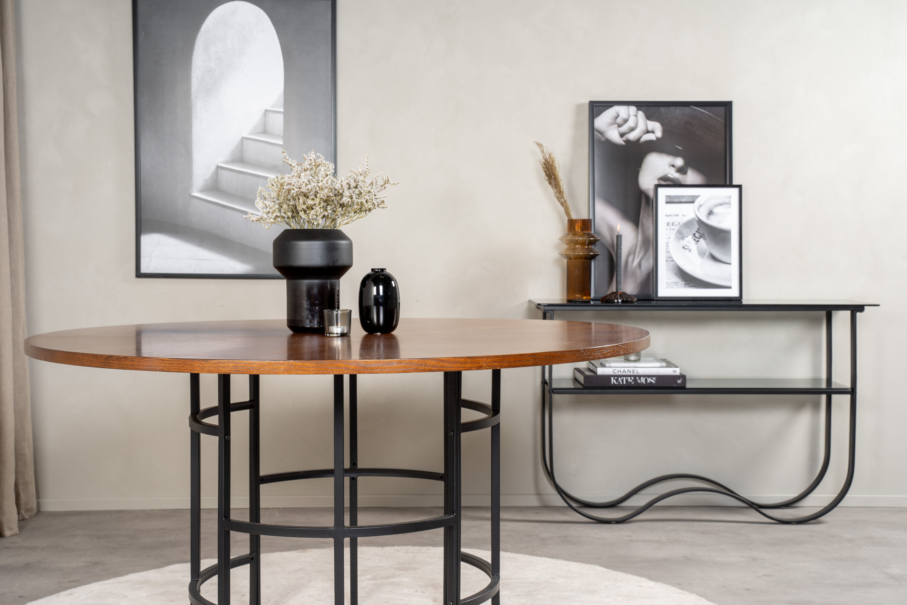 Copenhagen Dining table Brown Black