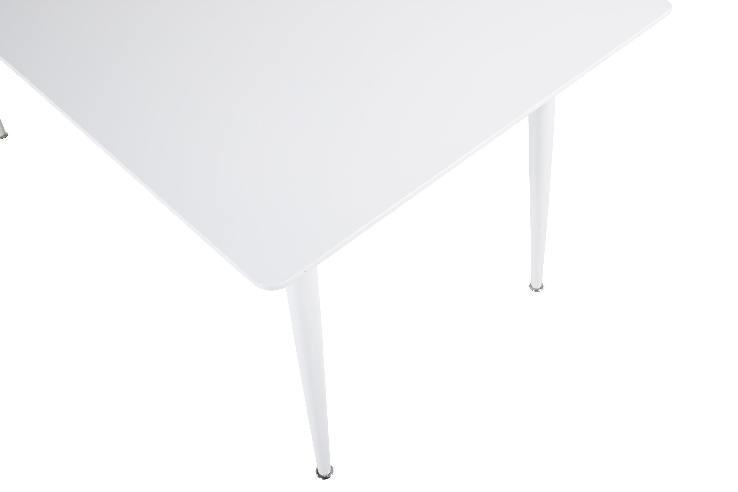 Polar Dining table MDF Metal White 90x180cm