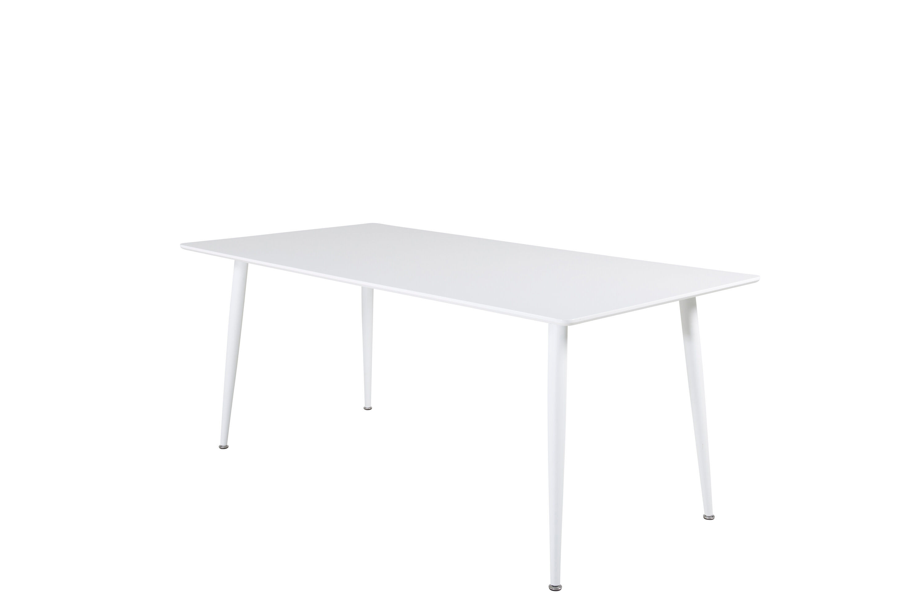 Polar Dining table MDF Metal White 90x180cm