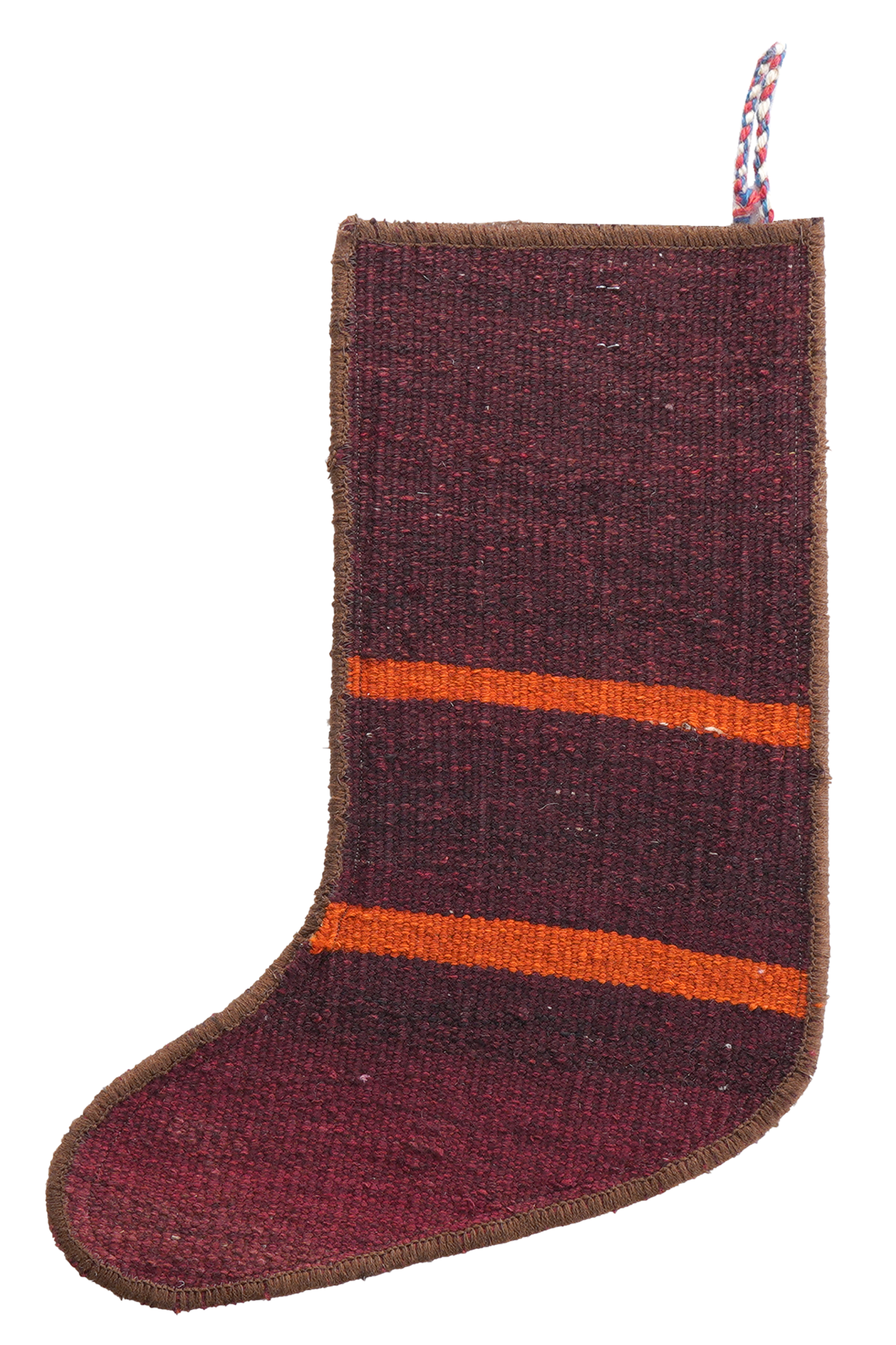 Christmas stocking wool multicolored 41x56cm