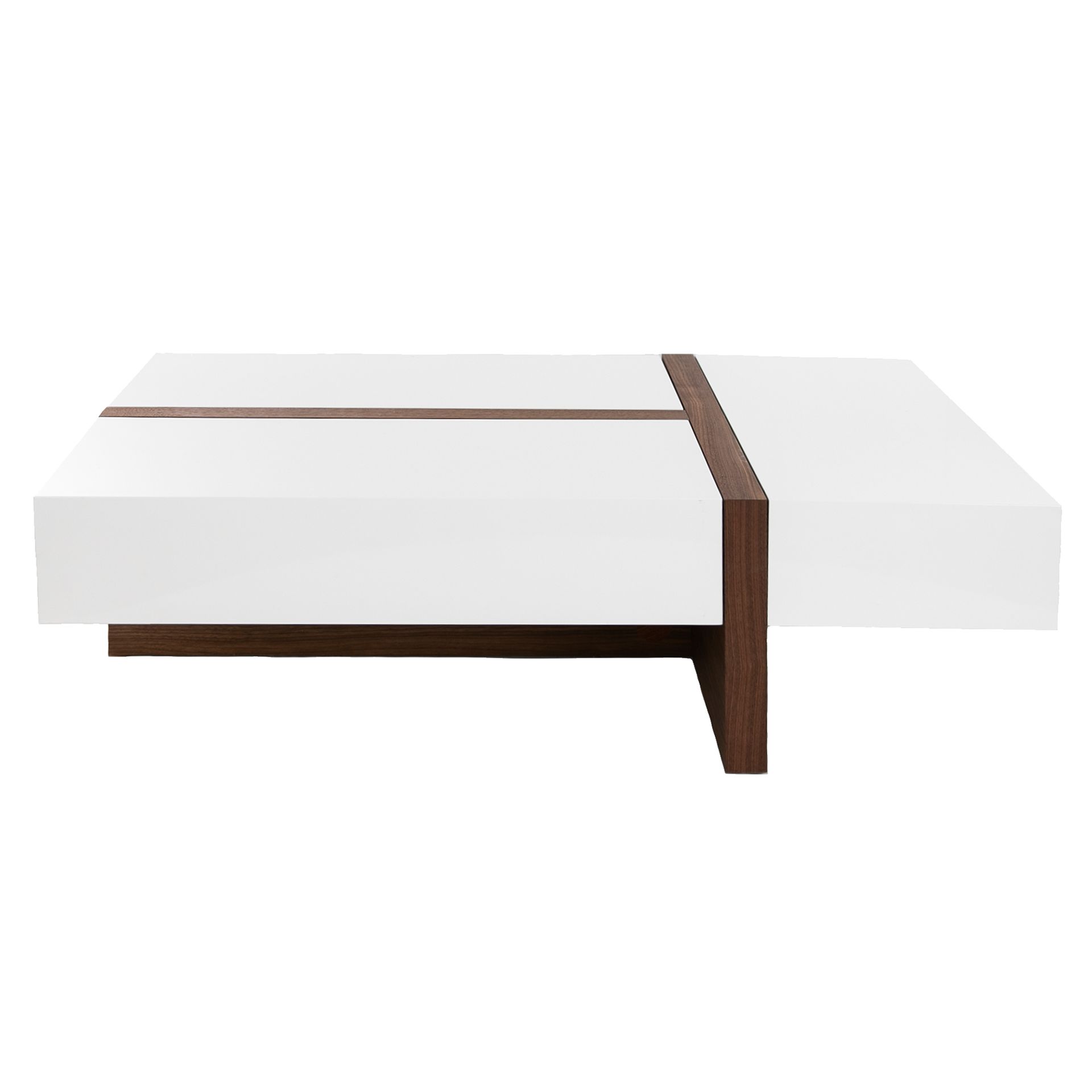 Table Walnut wood White