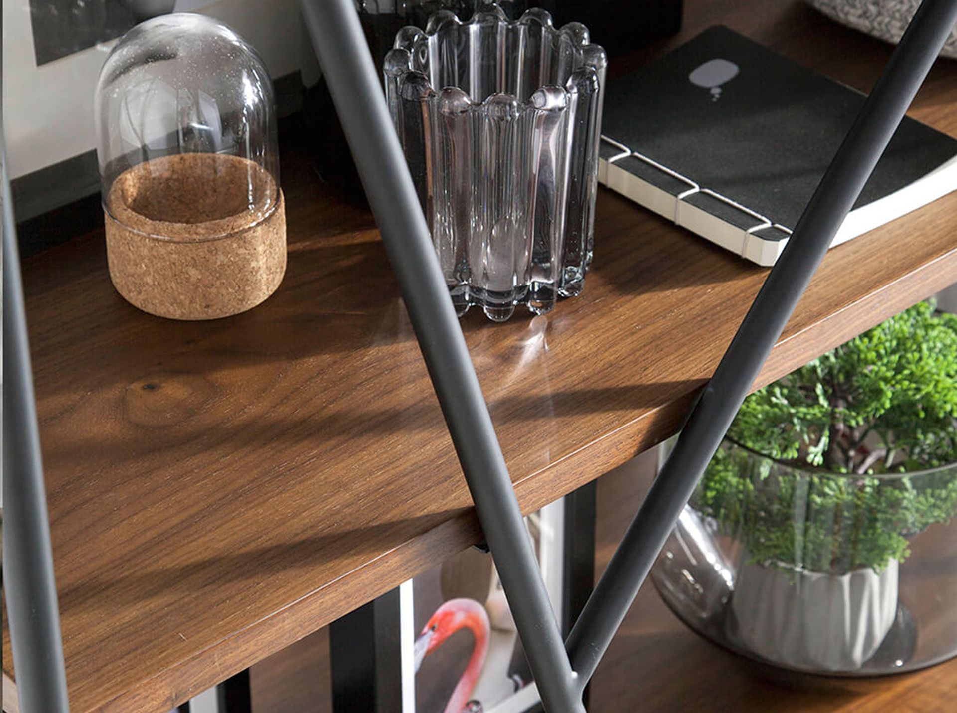 Regal Walnut wood Steel