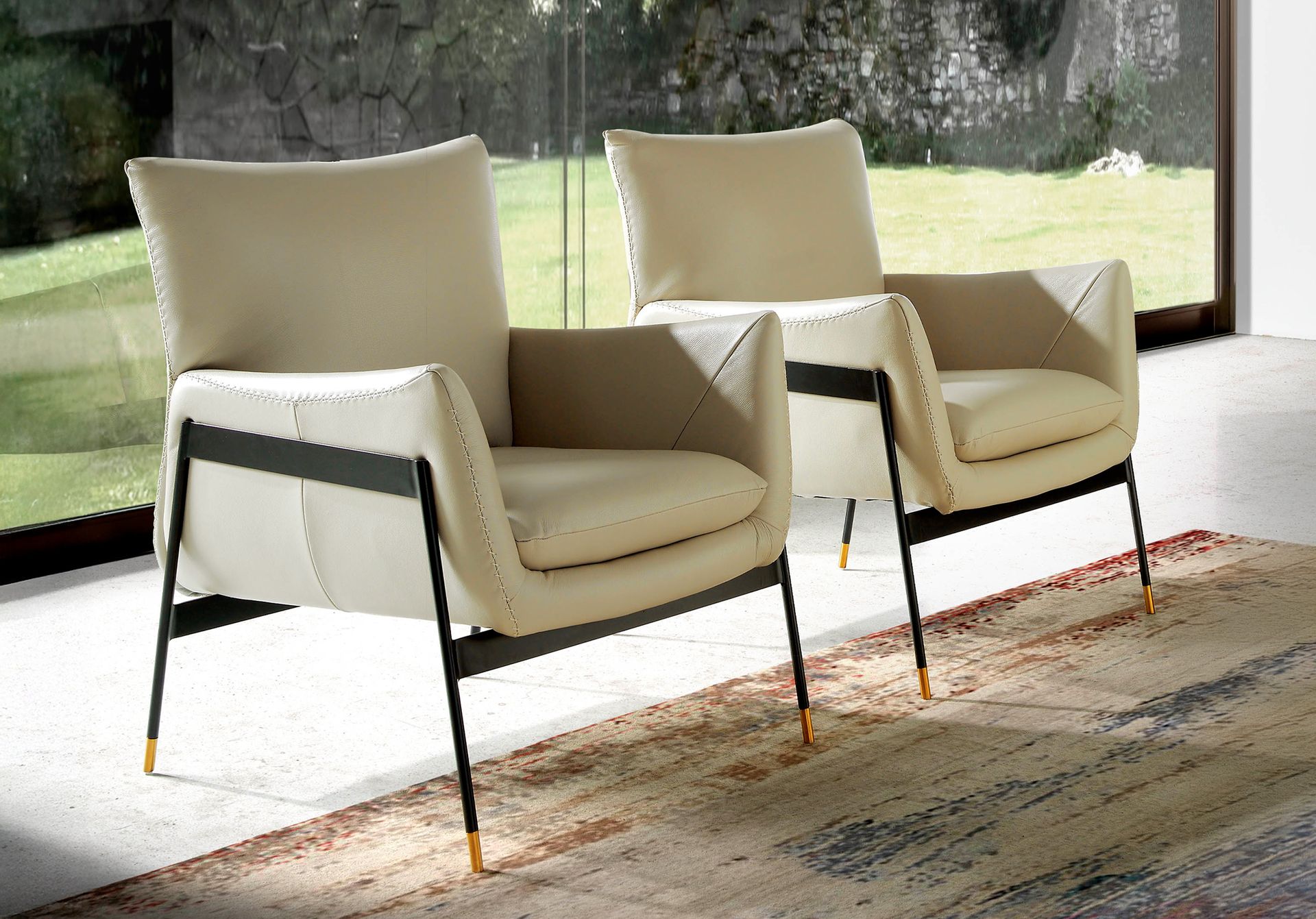 Armchair Leather Cream